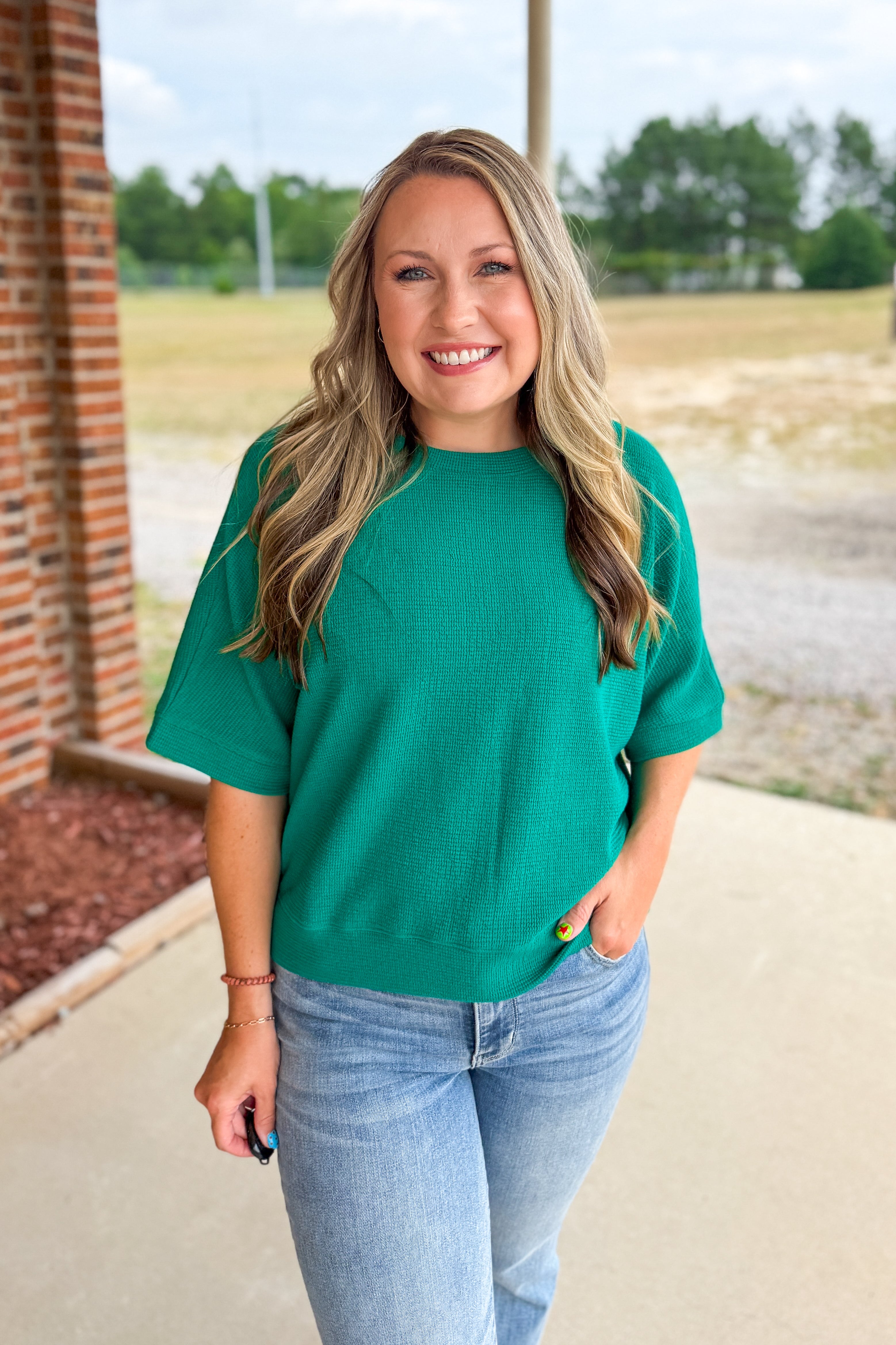 The Landry Top, Kelly Green