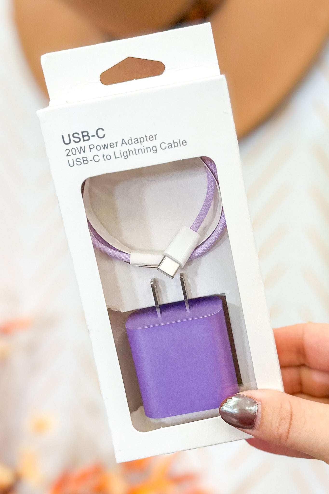 USB Charger, Purple