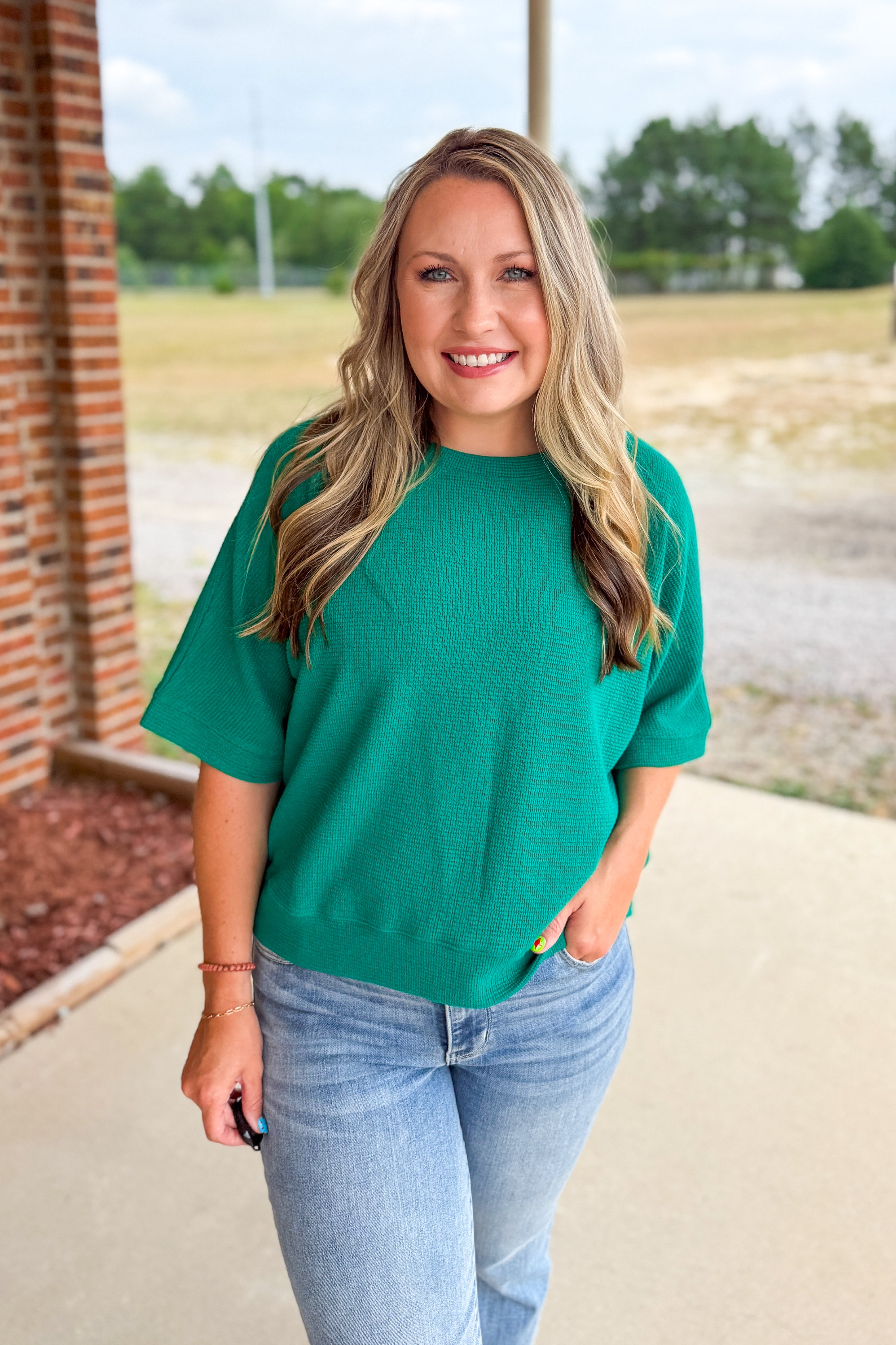 The Landry Top, Kelly Green