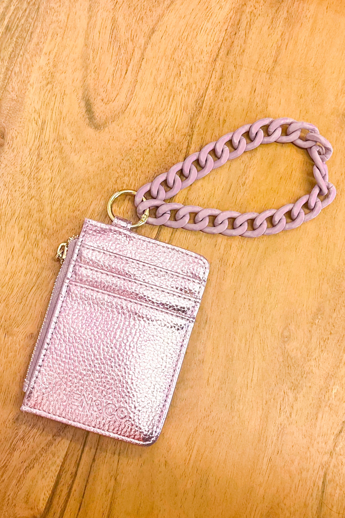 Rhodes Quilted Wallet w/ Chain Bangle, Cupid