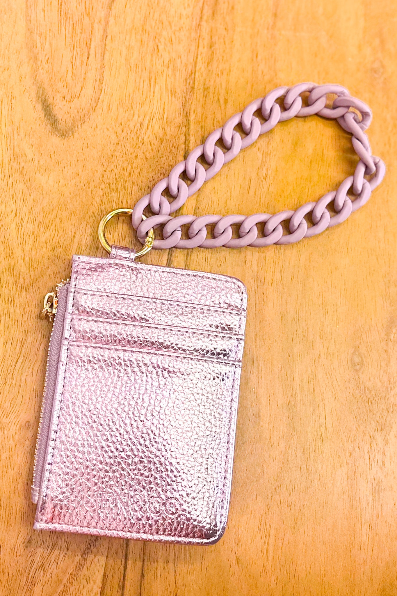 Rhodes Quilted Wallet w/ Chain Bangle, Cupid