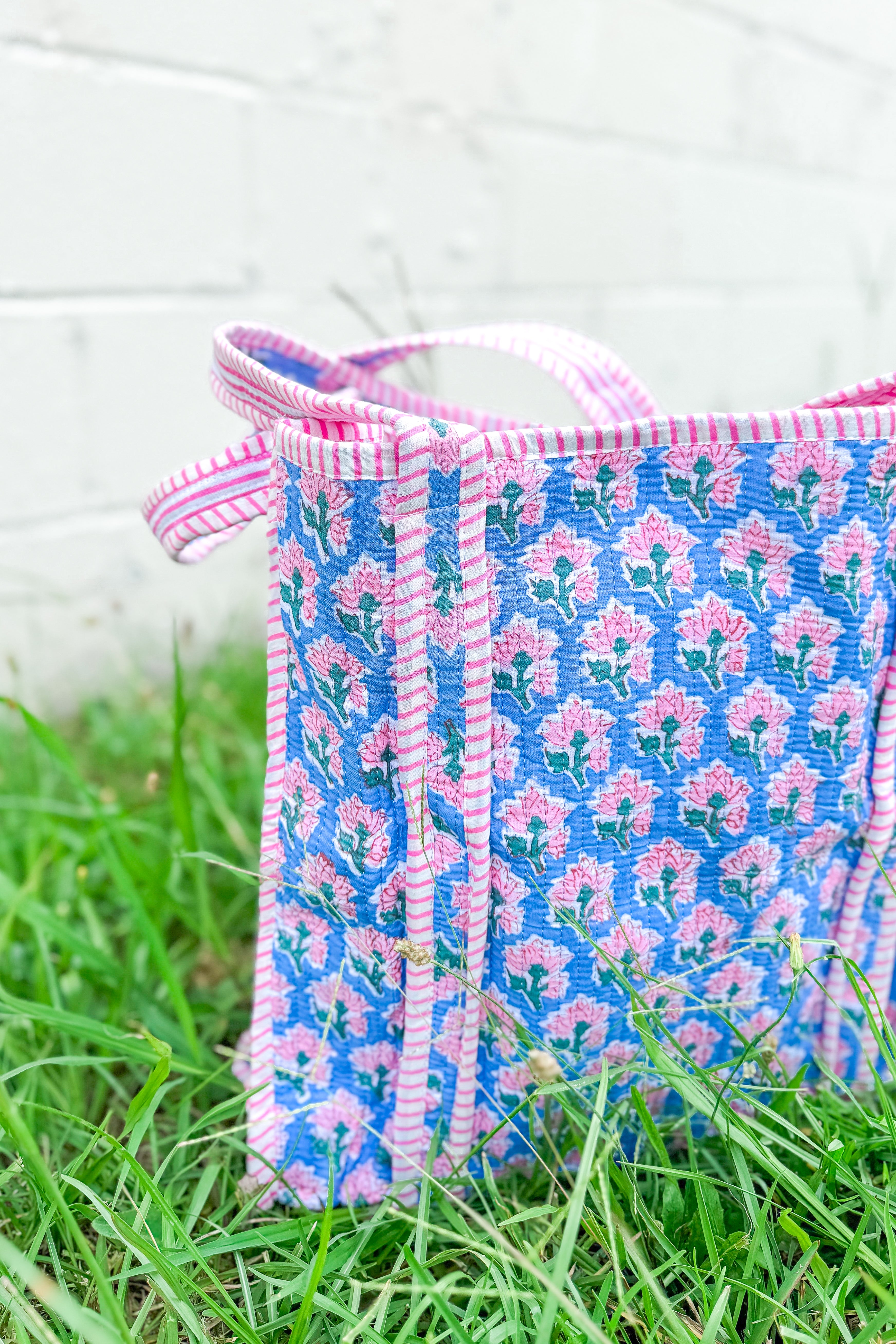 RESTOCK | Sybil Blue and Pink Floral Tote Bag