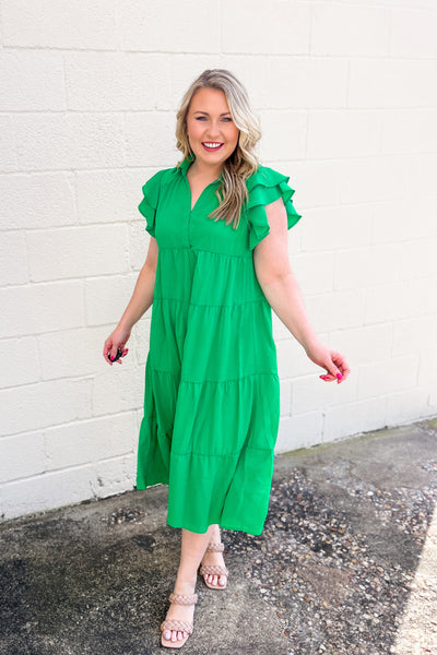 The Less You Know Midi Dress, Kelly Green