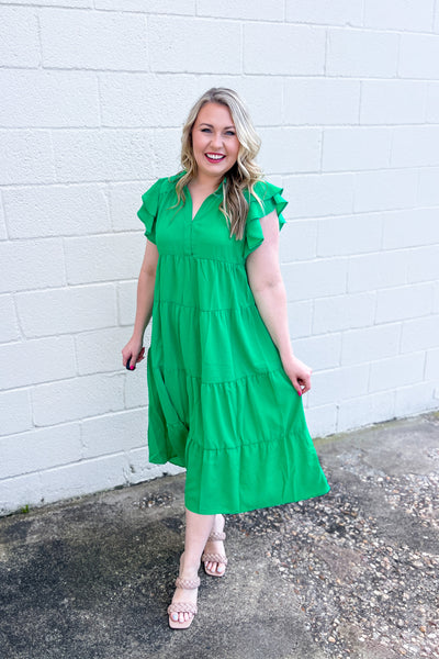 The Less You Know Midi Dress, Kelly Green
