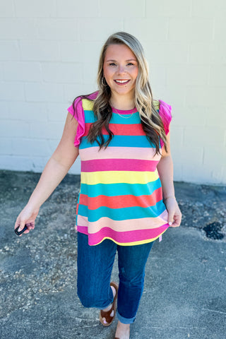 Color Your World Stripe Top