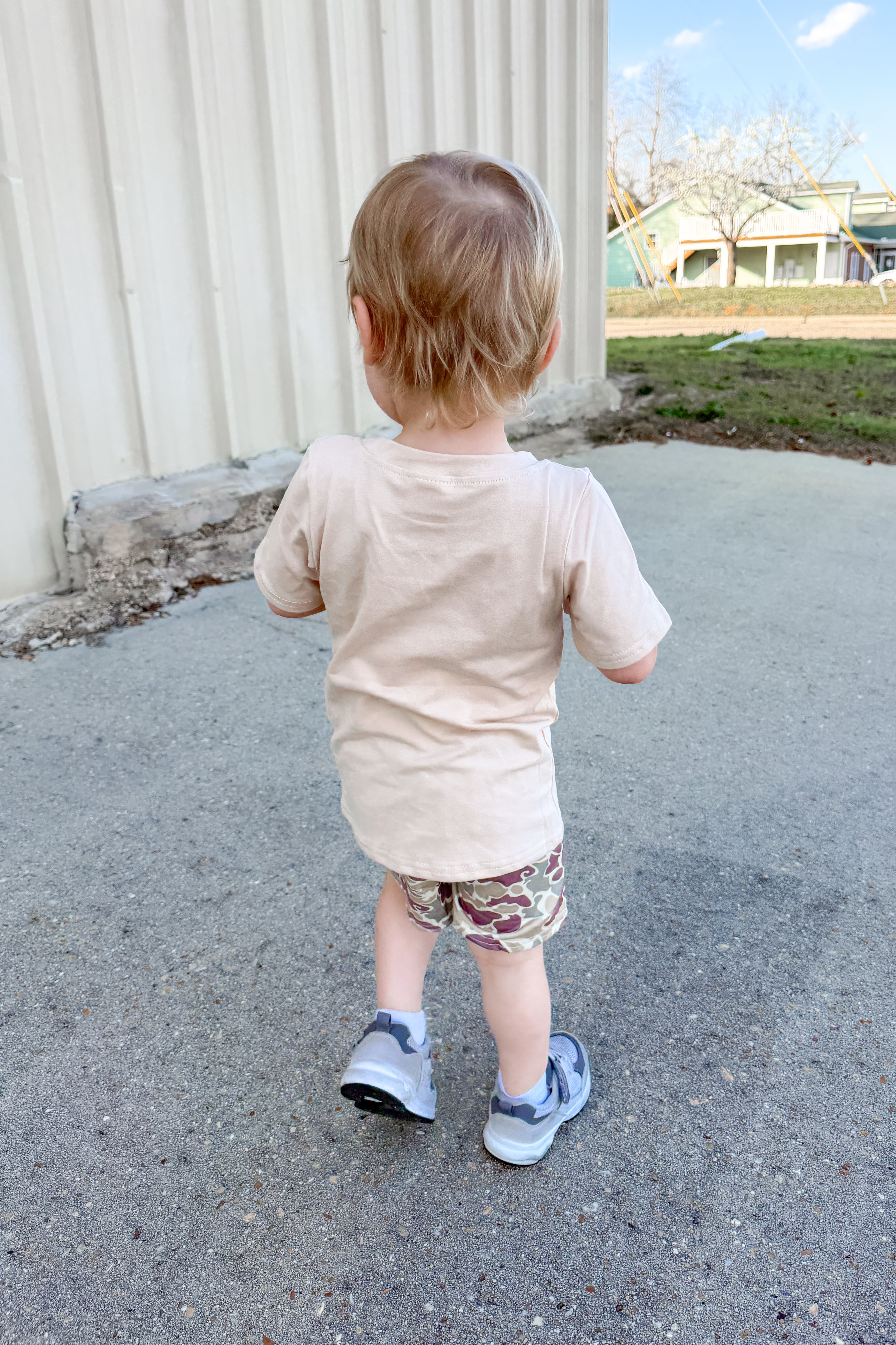 Baby/Toddler Boys Camo Duck Hat Set, Tan