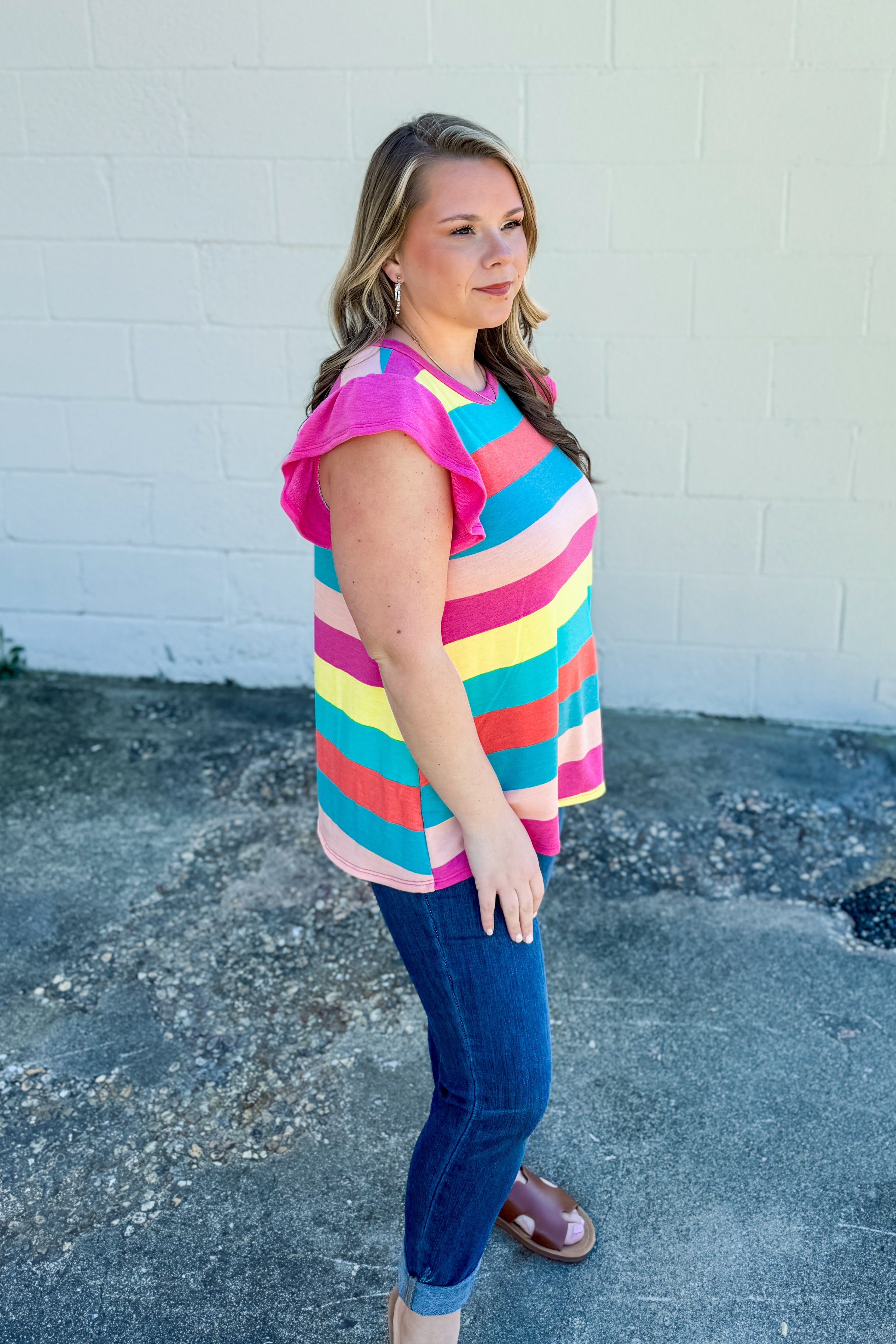 Color Your World Stripe Top