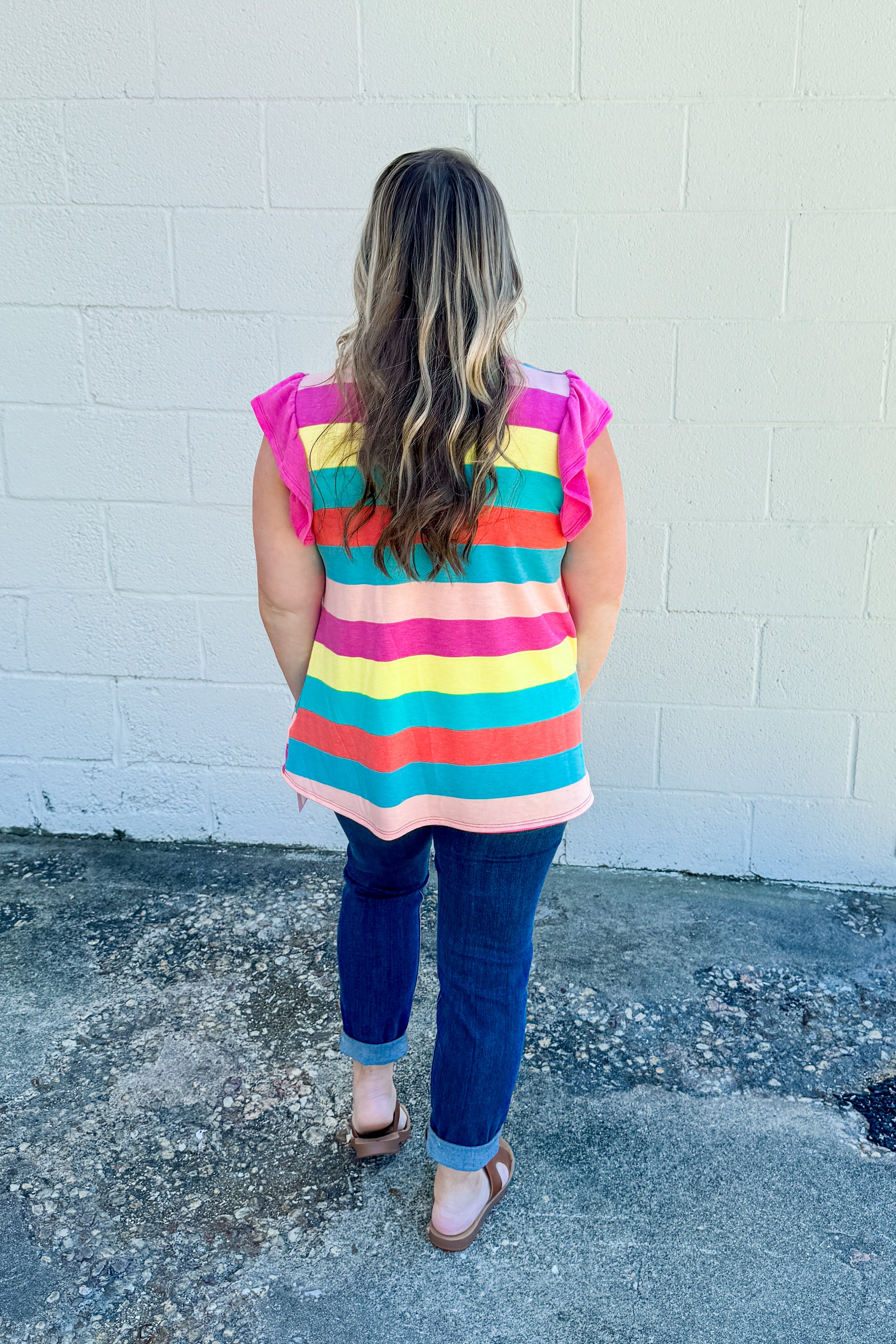 Color Your World Stripe Top