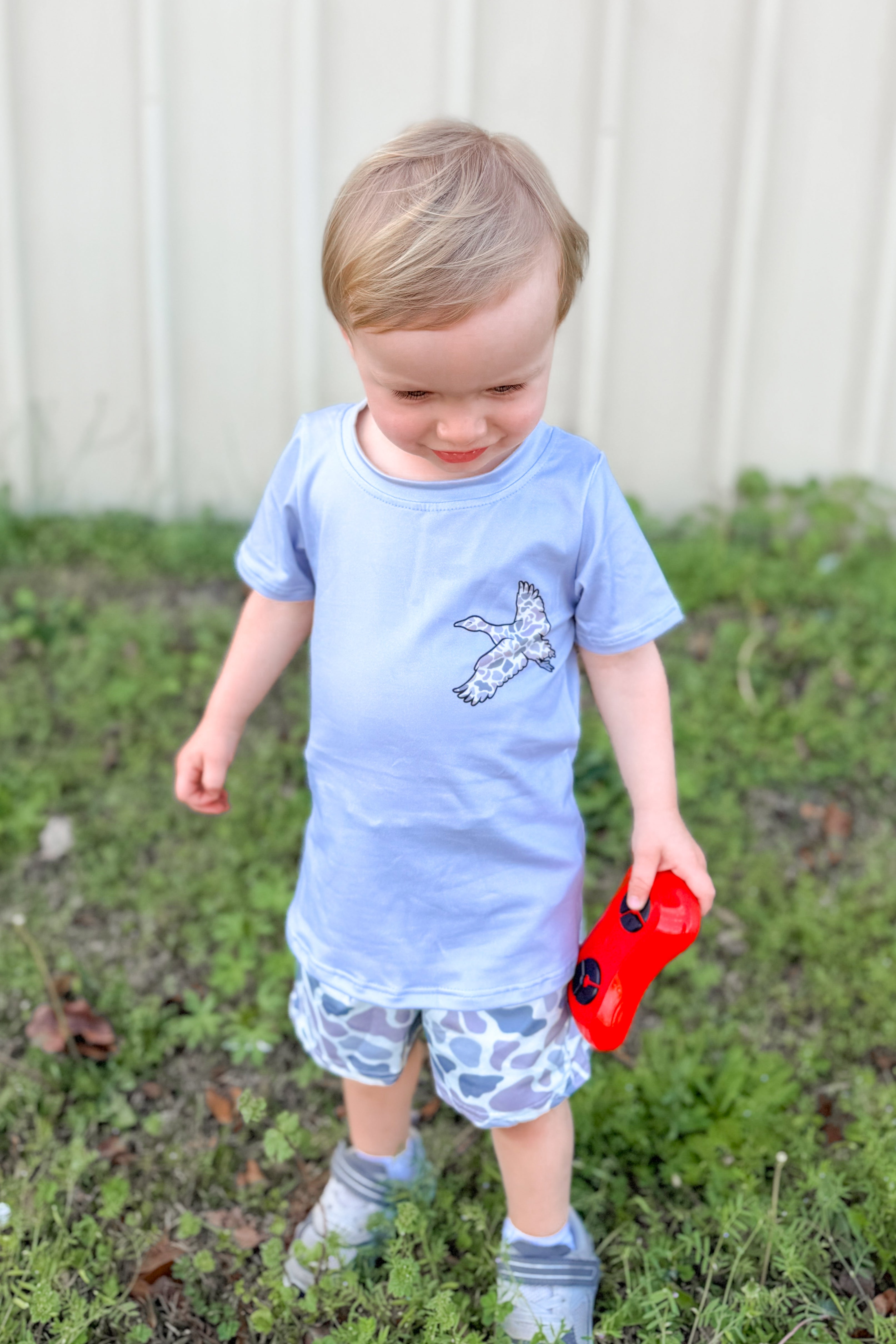 Baby/Toddler Camo Duck Set, Grey