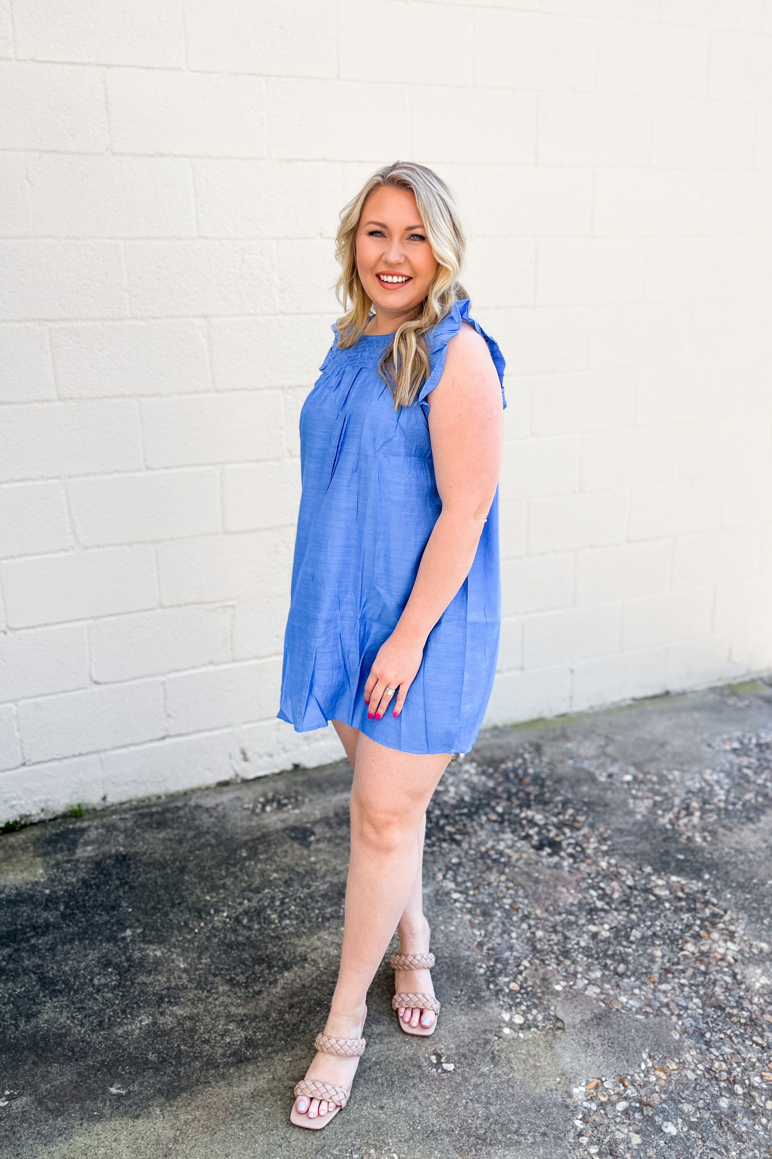 Crystal Clear Dress, Blue