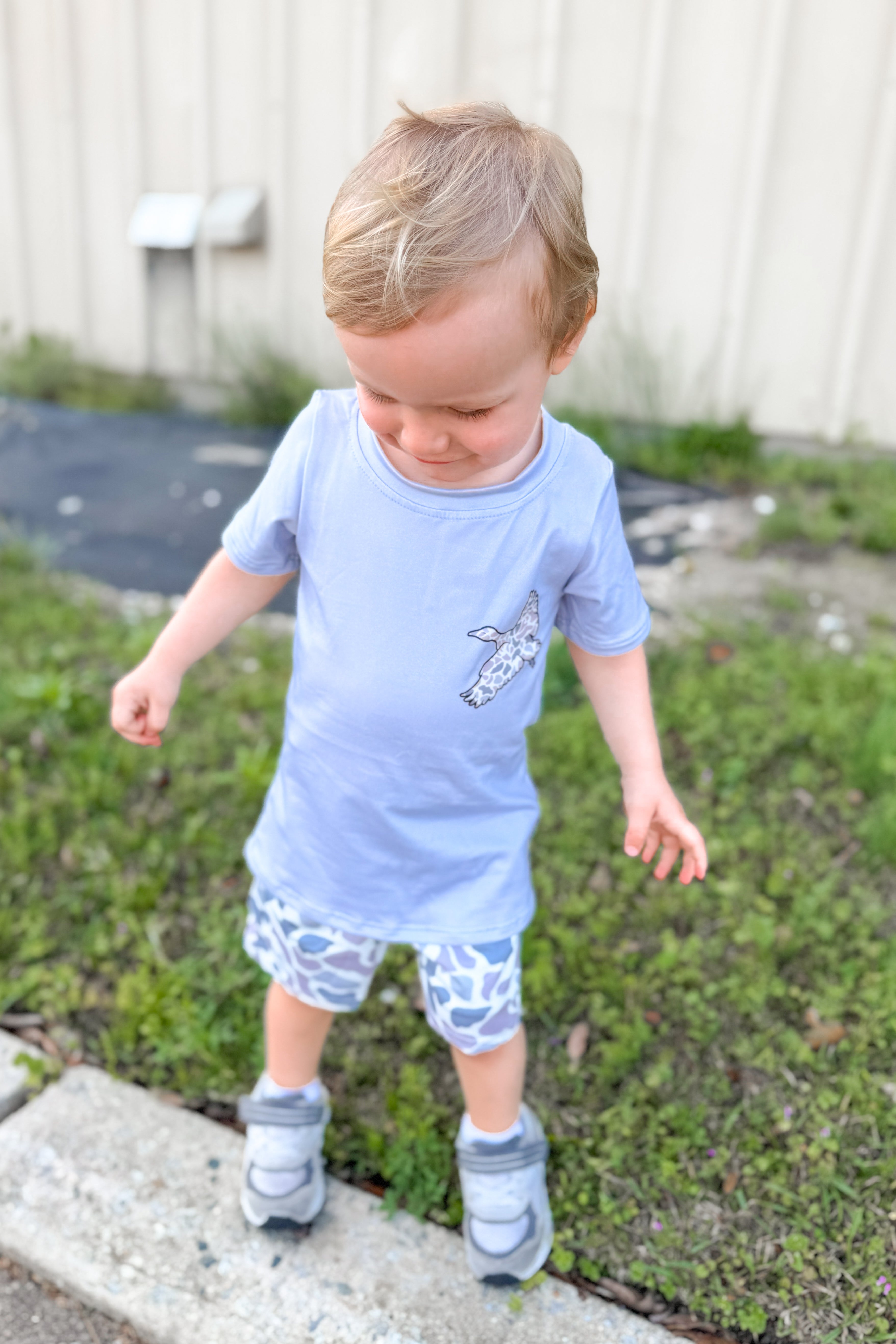 Baby/Toddler Camo Duck Set, Grey
