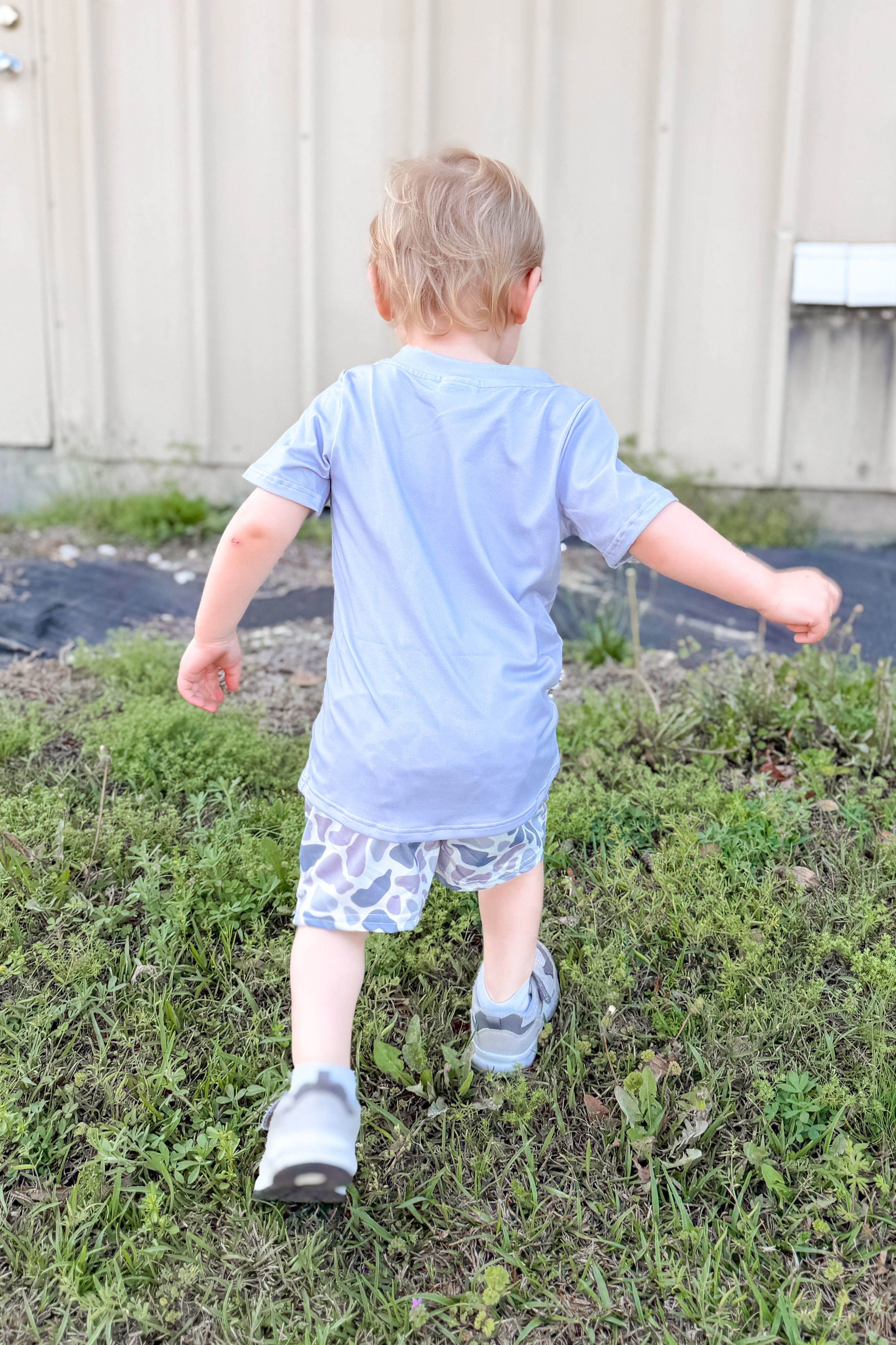 Baby/Toddler Camo Duck Set, Grey