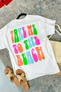 Take Me To The Beach Graphic T-Shirt, White