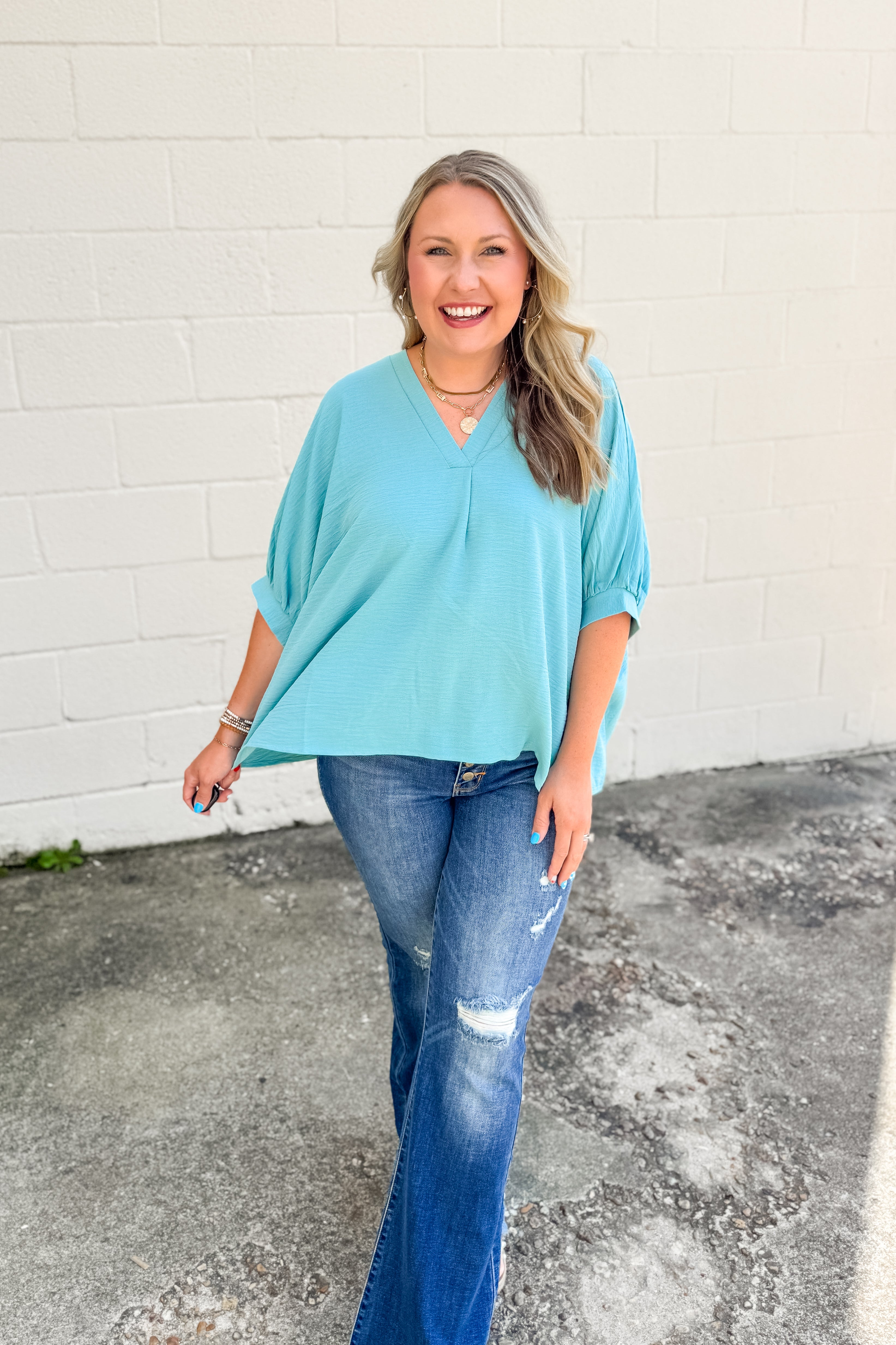 RESTOCK | I Remember Everything Top, Dusty Teal