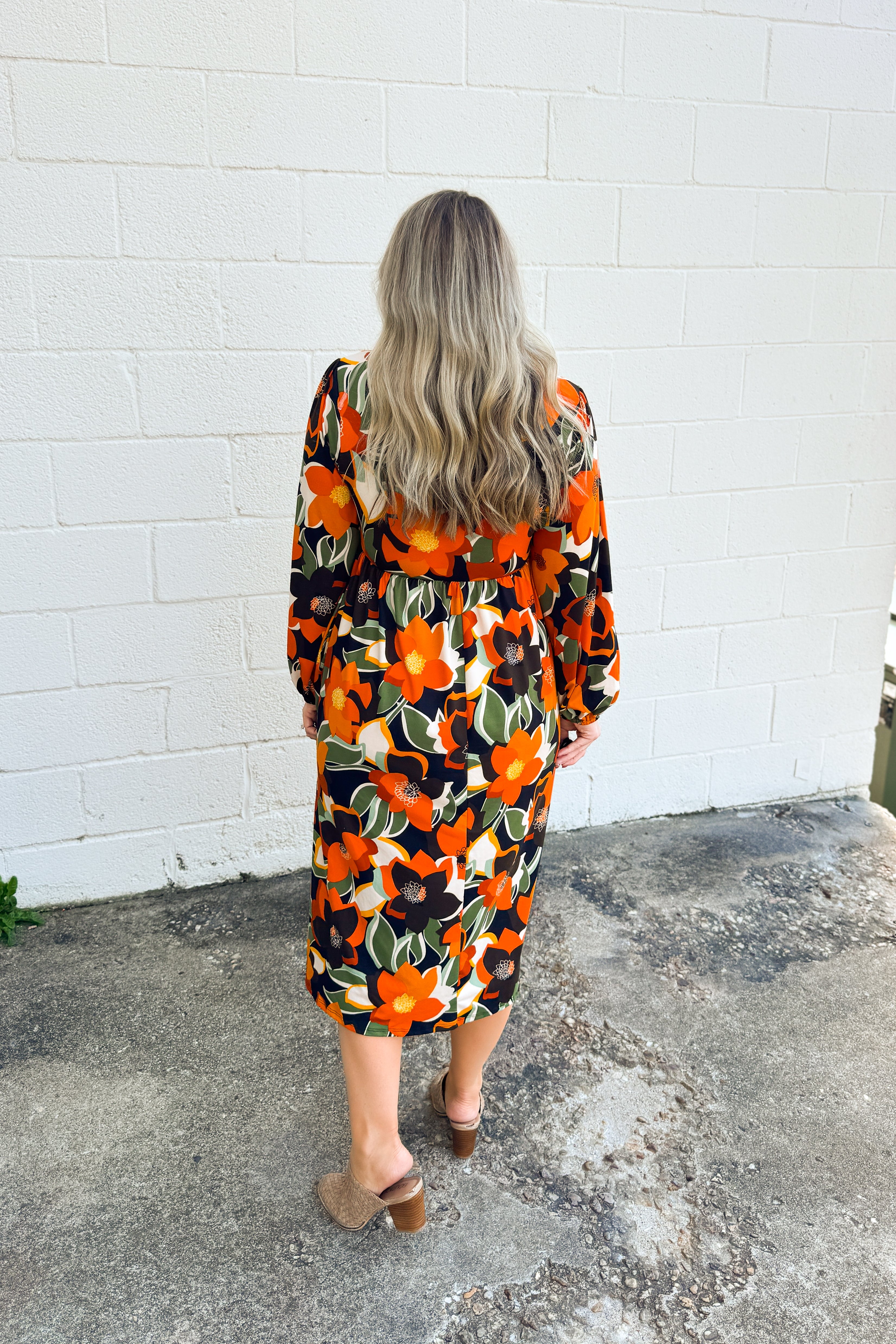Harvest Bloom Midi Dress