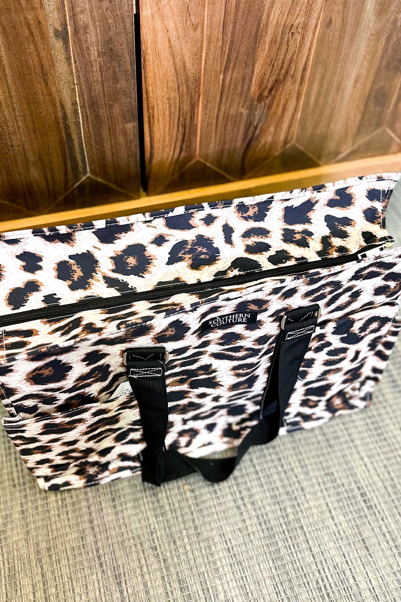 Leopard Pocket Tote Bag