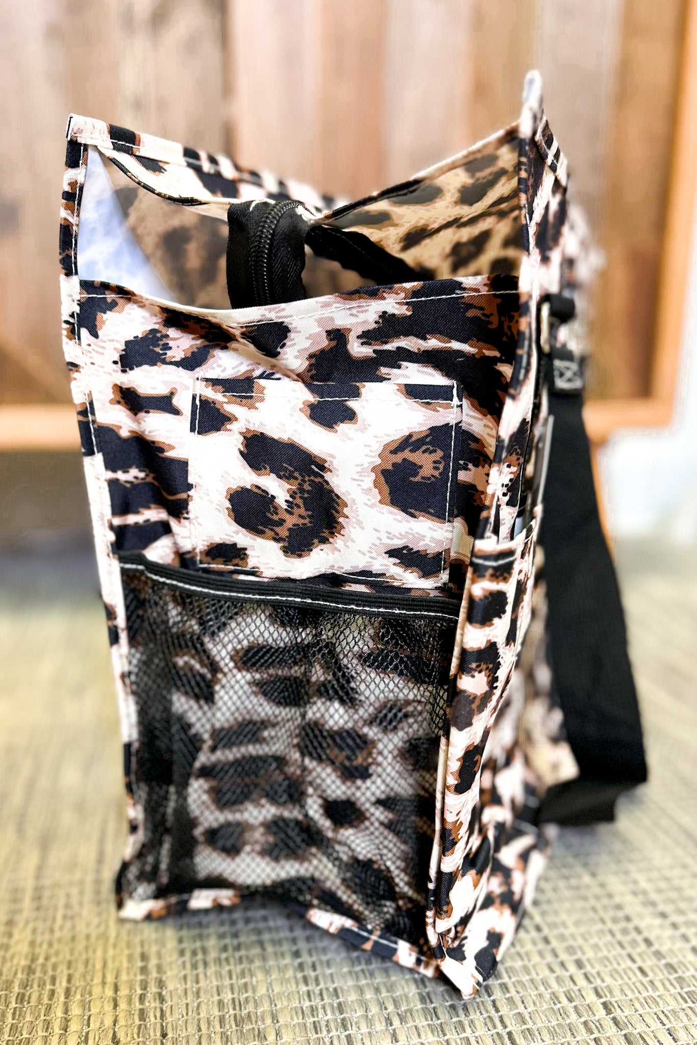 Leopard Pocket Tote Bag