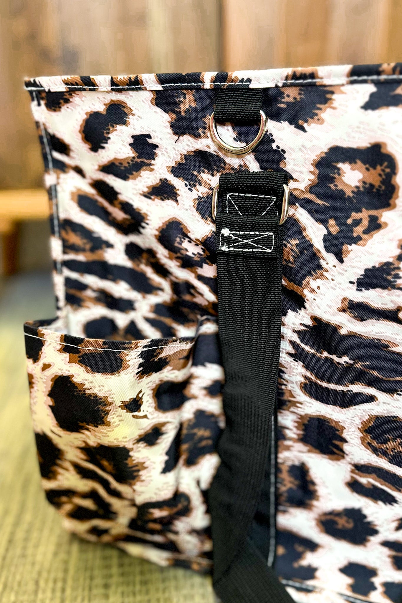 Leopard Pocket Tote Bag