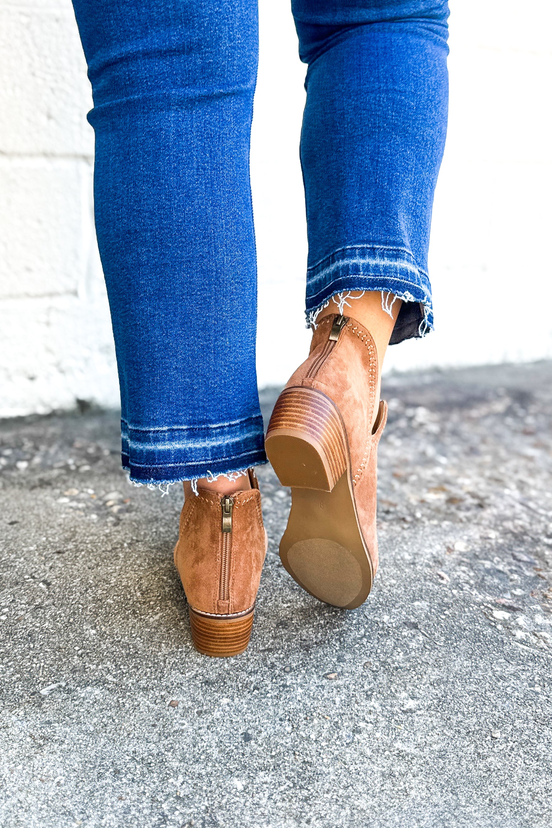 Corkys Bluffin Booties, Tobacco Faux Suede
