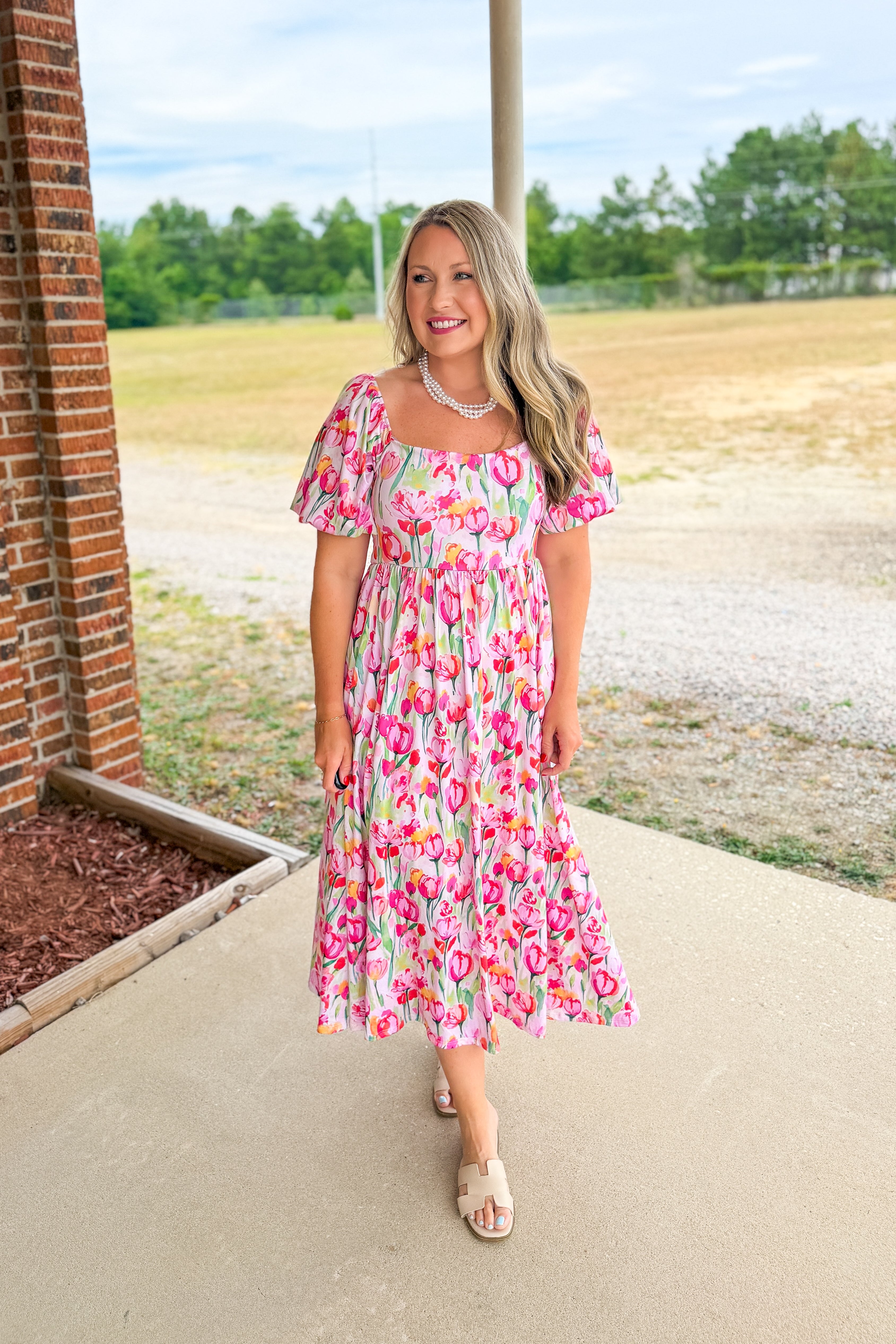 Tulip Bloom Maxi Dress