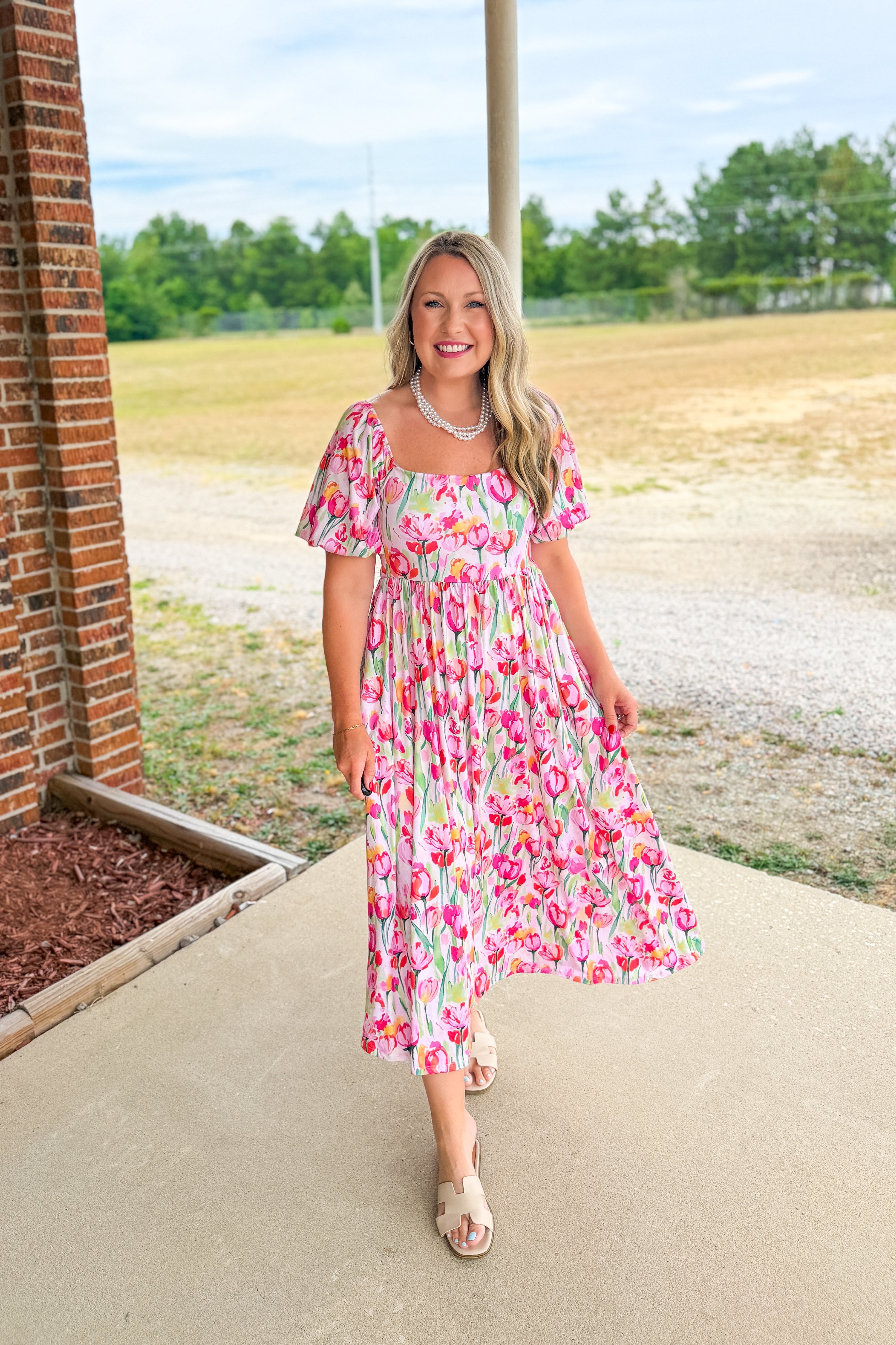 Tulip Bloom Maxi Dress