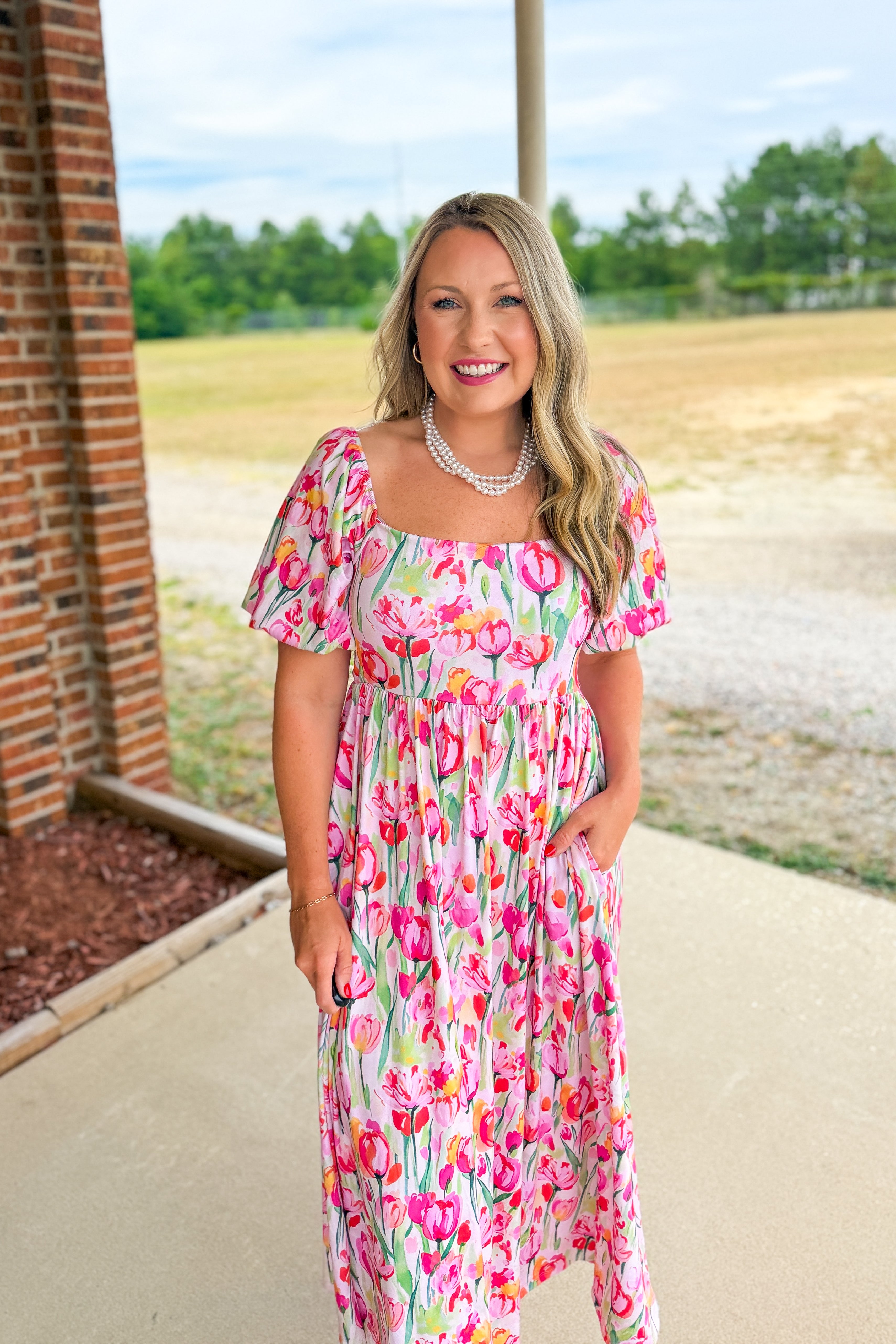 Tulip Bloom Maxi Dress