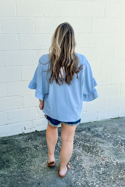 Shape of You Top, Chambray