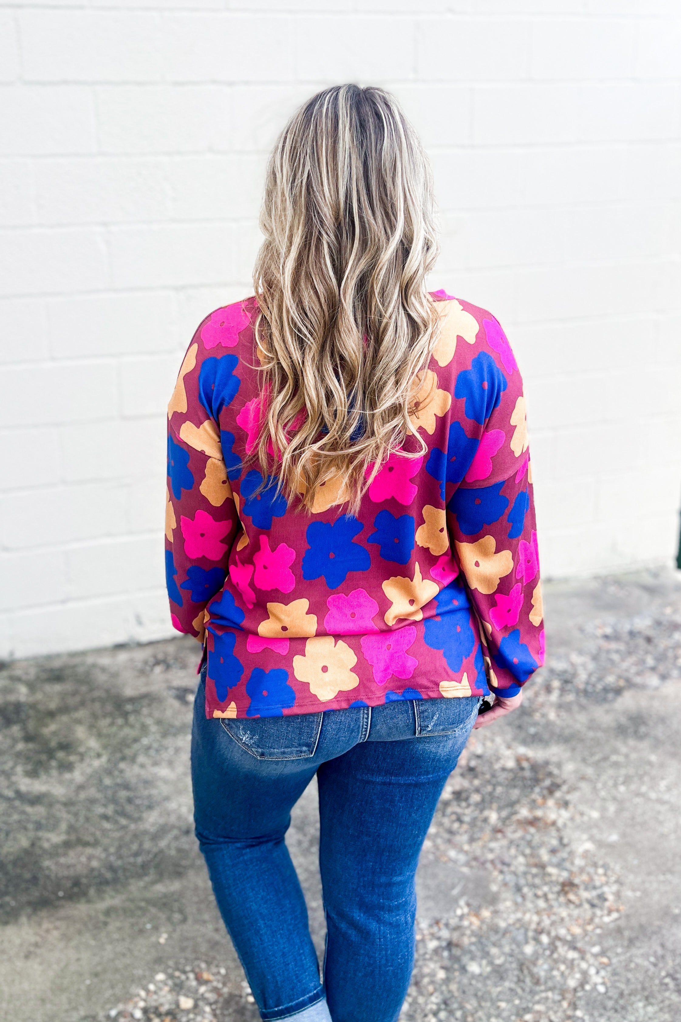 Watch Her Bloom Floral Pullover Top