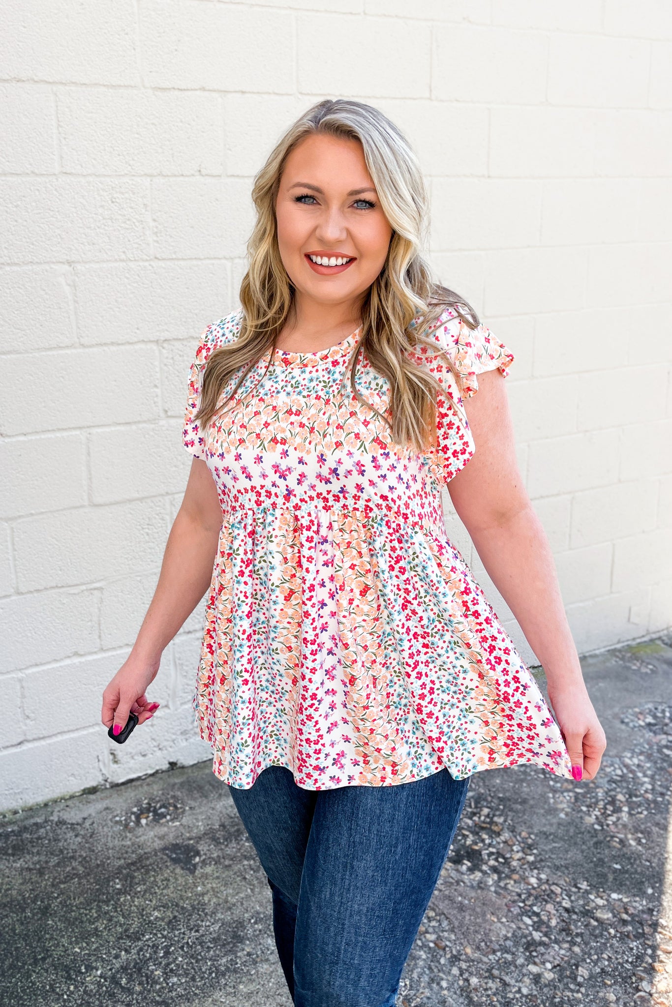 Day Dreamer Floral Babydoll Top