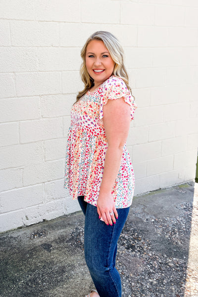 Day Dreamer Floral Babydoll Top