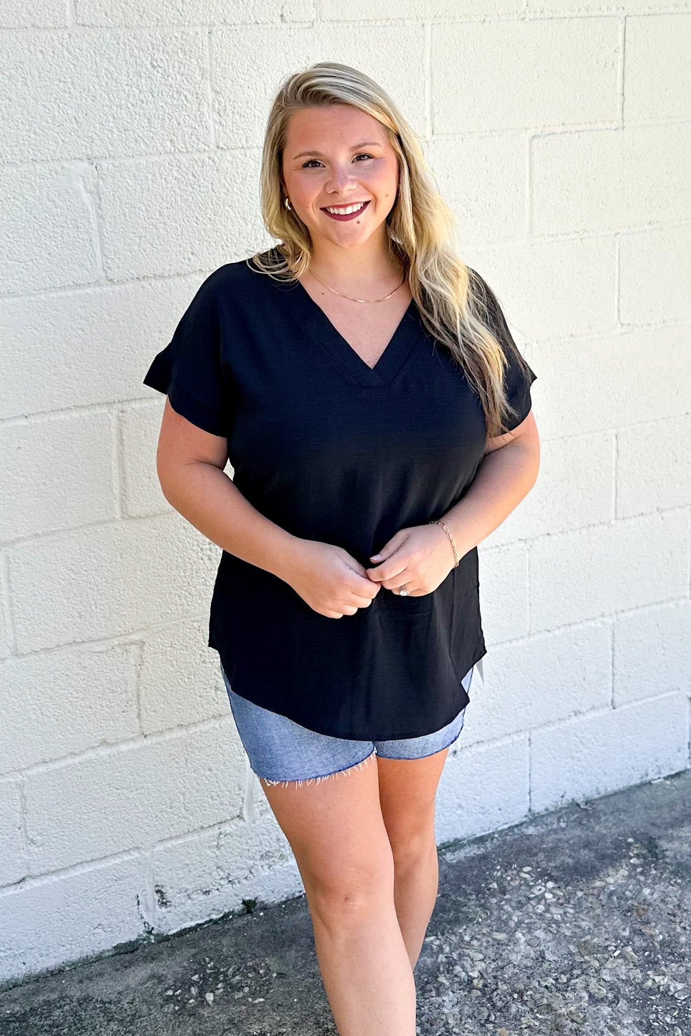 Everyday Casual Top, Black