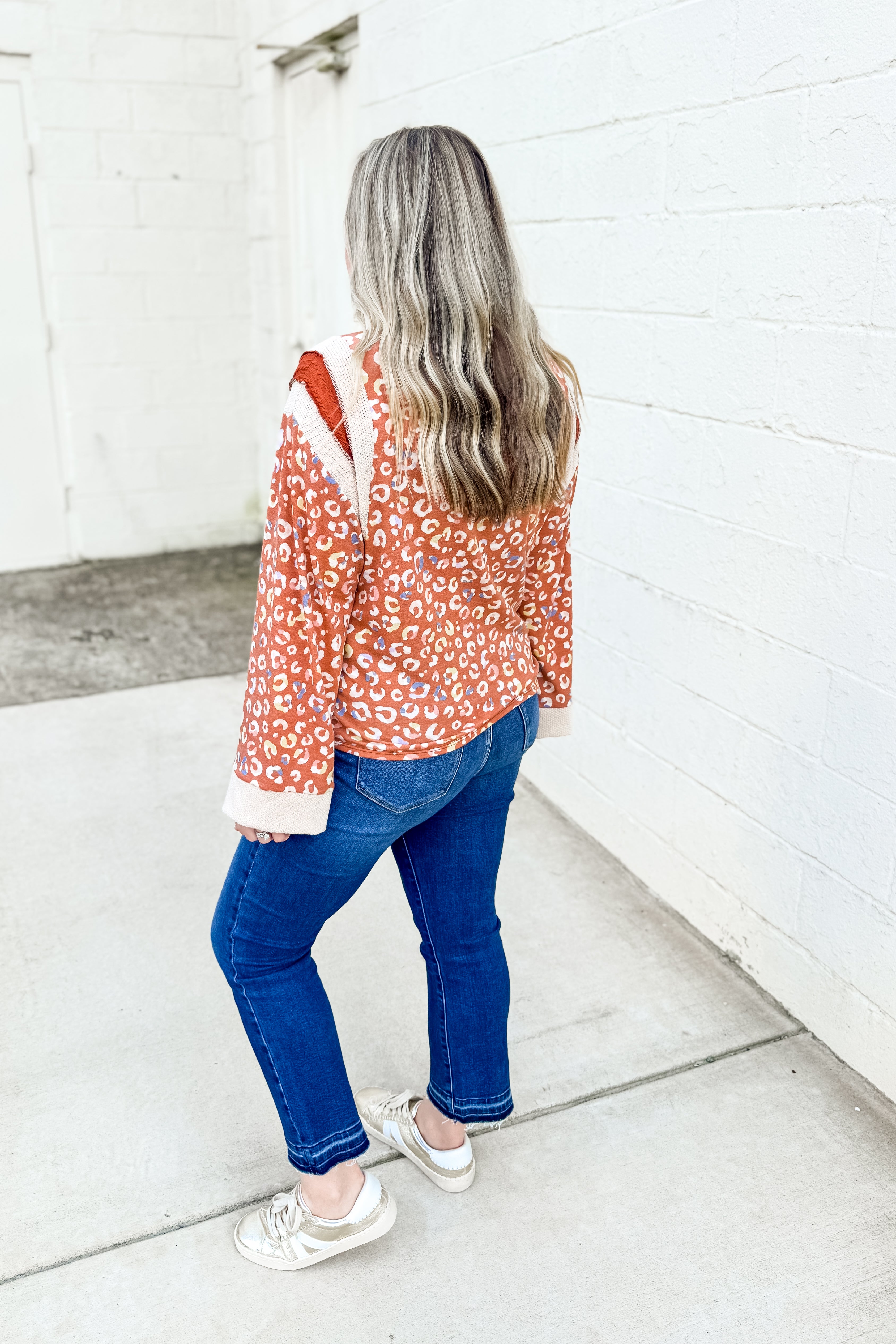 Autumn Glow Leopard Top