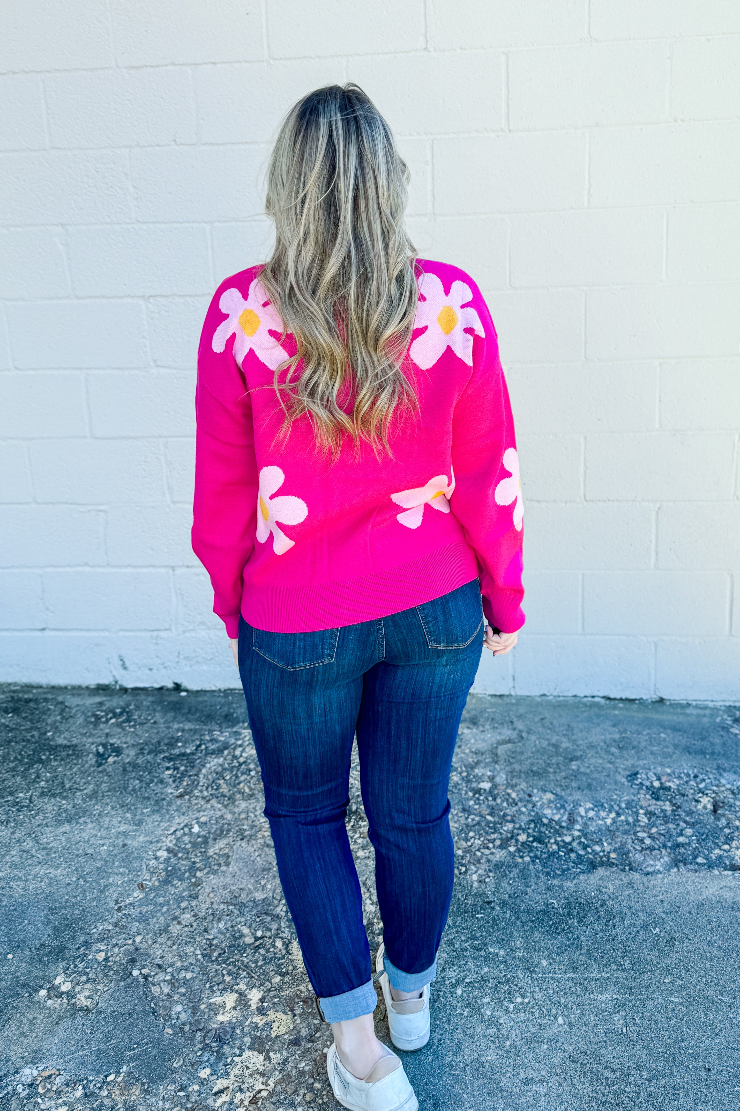 Bloom So Bright Floral Sweater Top