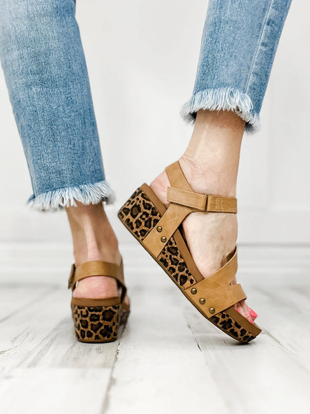 Corkys Keep It Casual Wedge Sandals, Caramel
