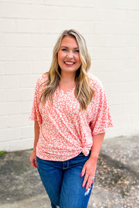 Wild Wishes Leopard Top, Blush
