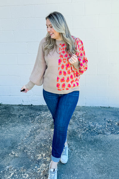 Wild For The Season Leopard Sweater Top