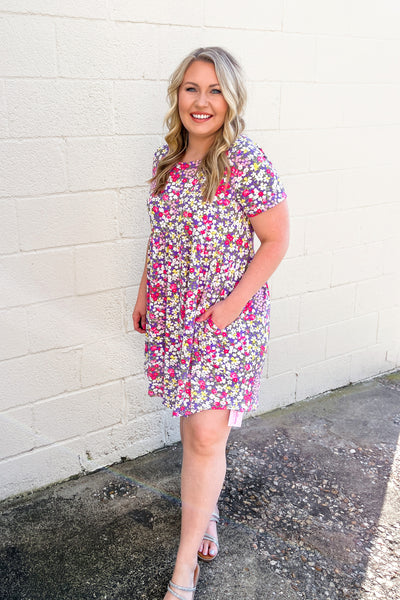 Flower Girl Floral Babydoll Dress