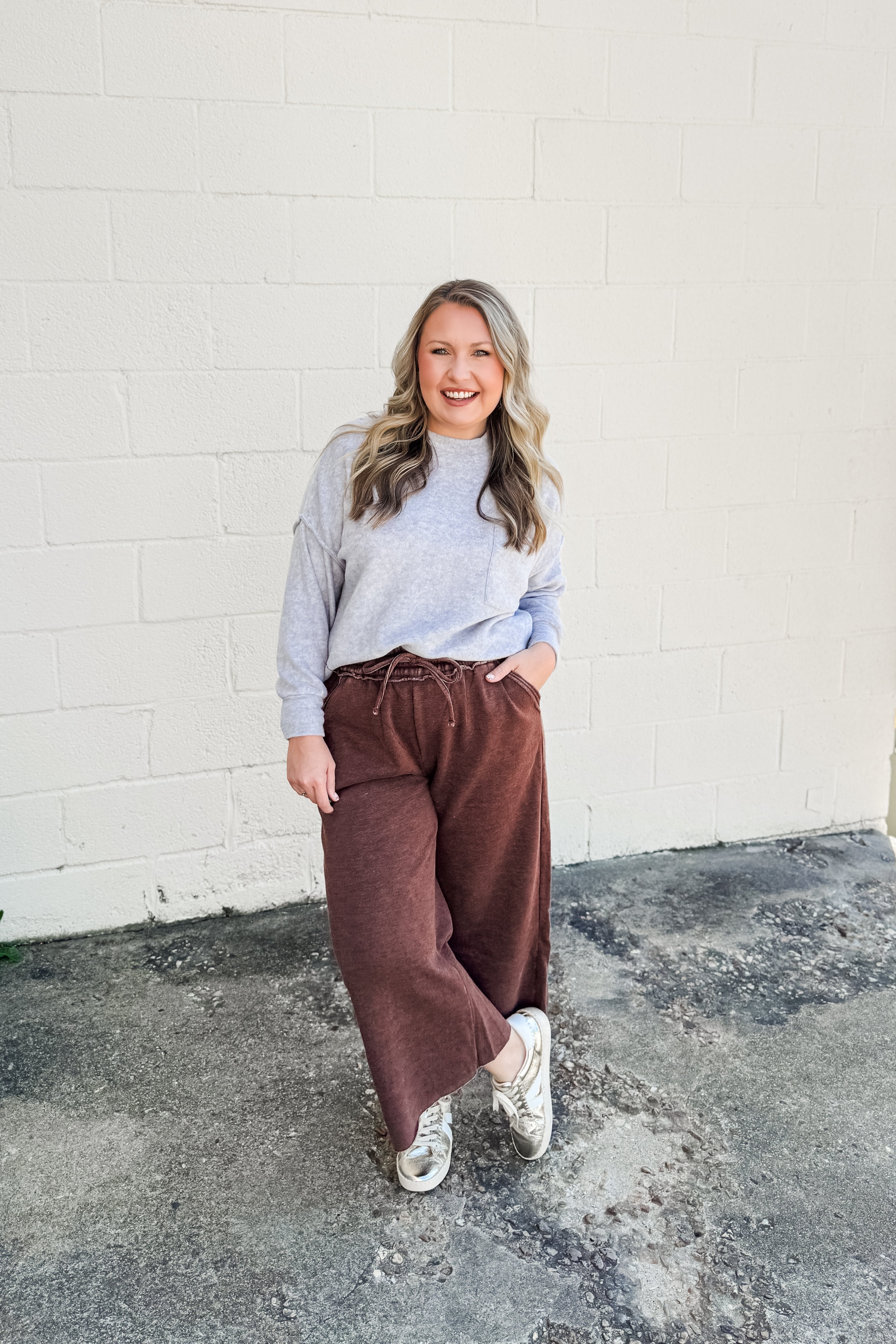 The Cassie Sweater Pullover, Heather Grey