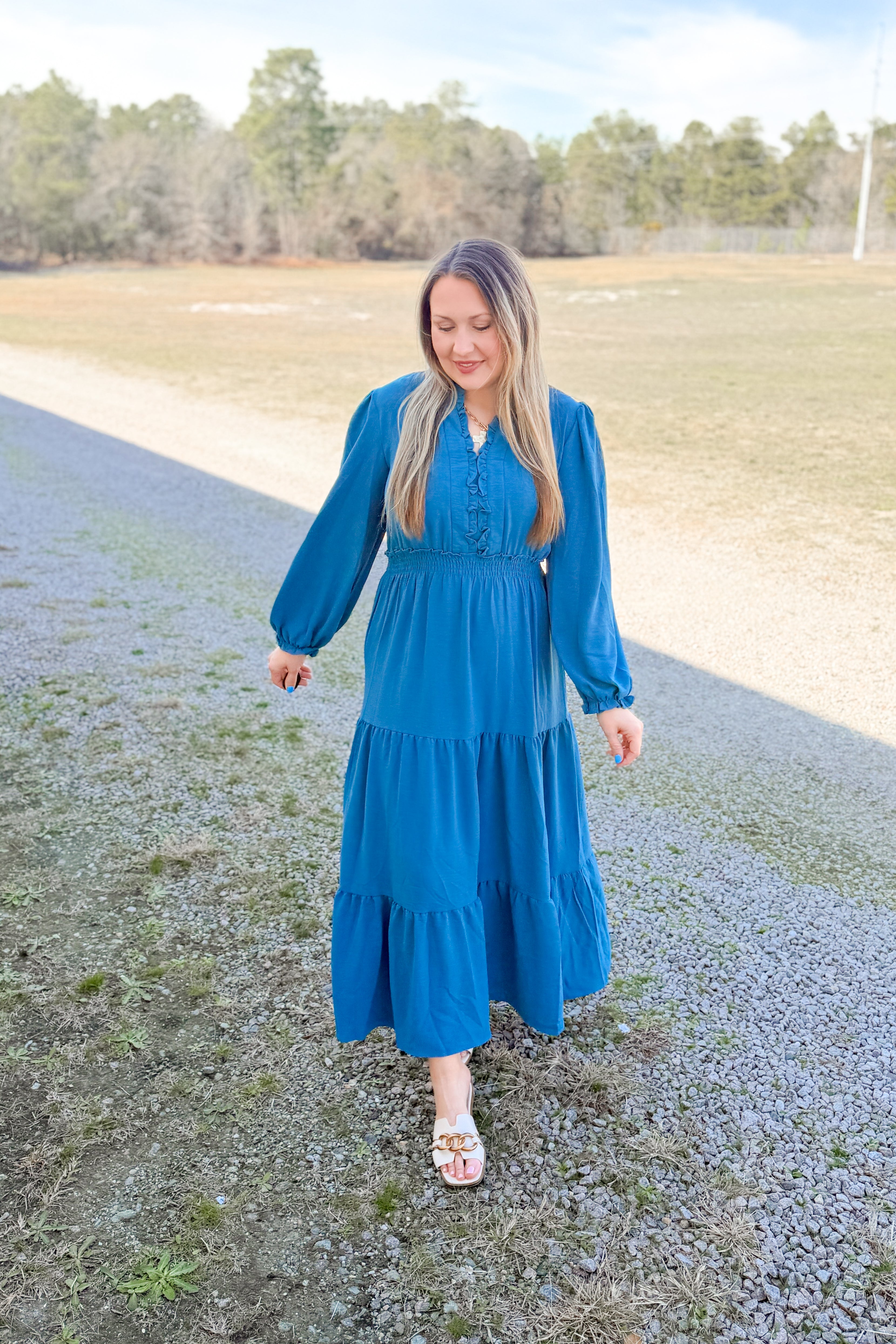 Ever After Midi Dress, Teal