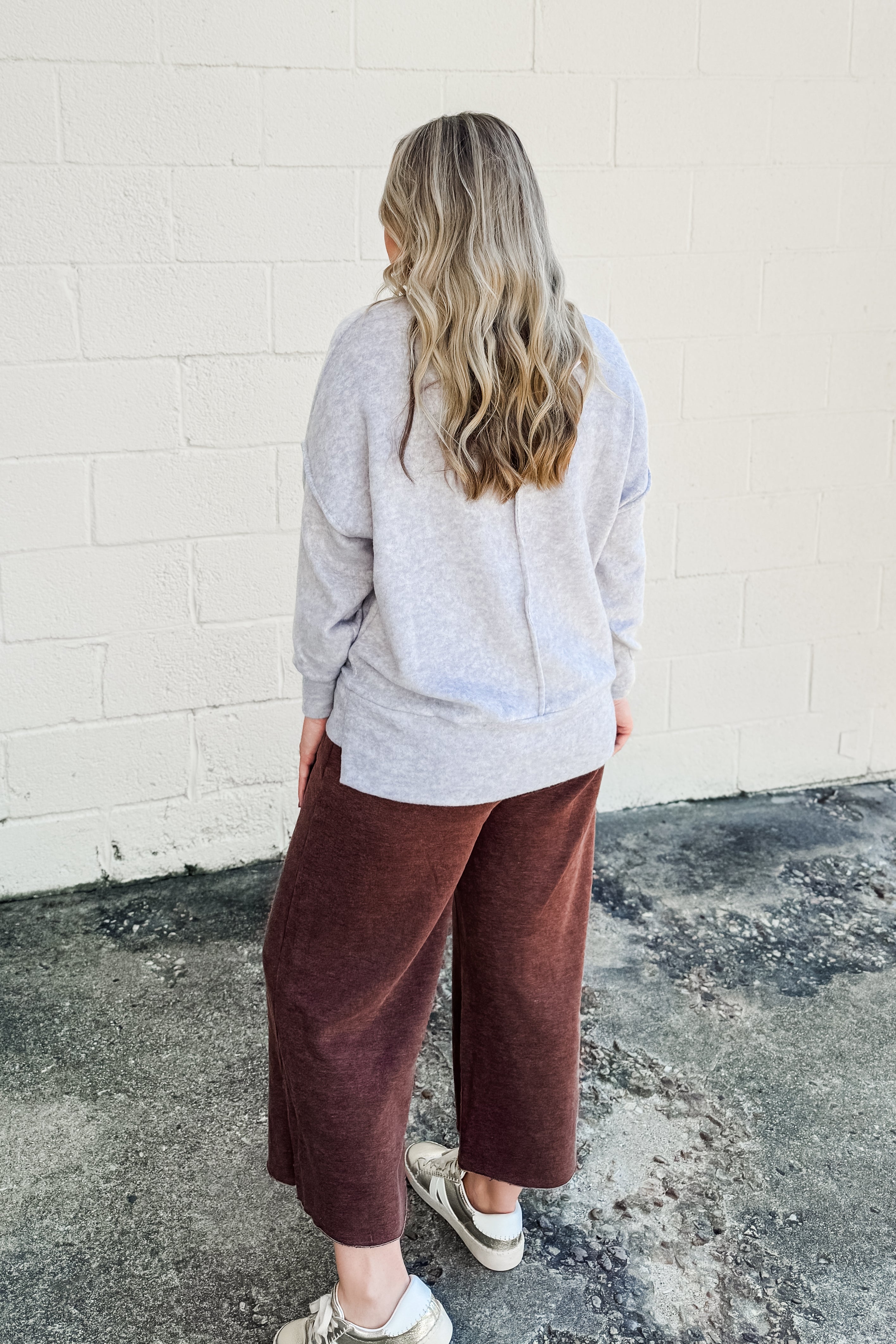 The Cassie Sweater Pullover, Heather Grey