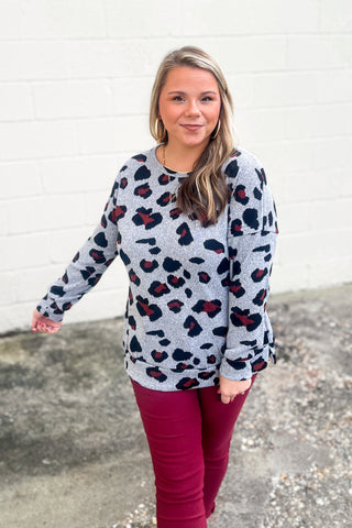 Leopard Girl Pullover Top