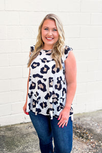 RESTOCK | Check You Out Leopard Tiered Top