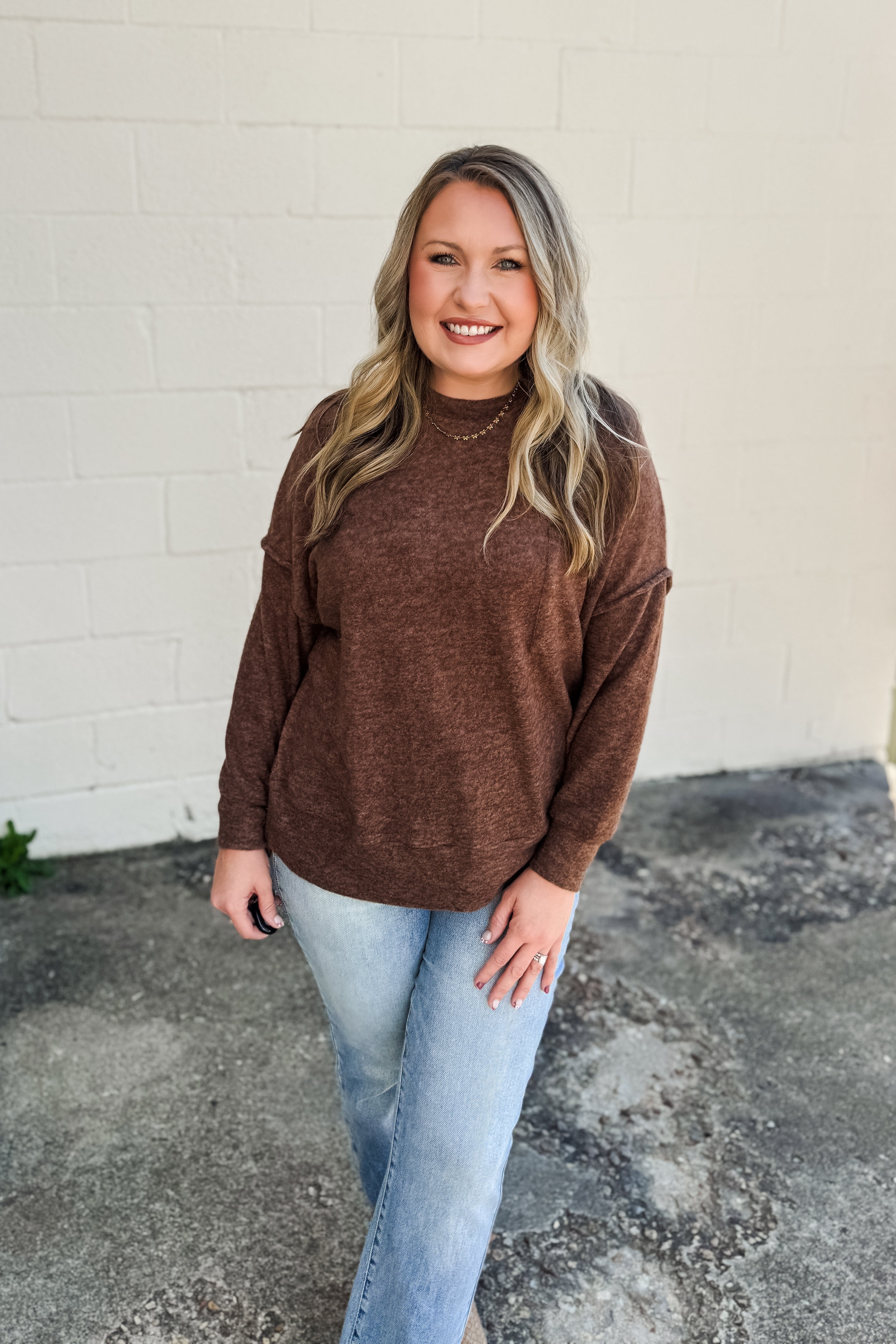 The Cassie Sweater Pullover, Brown