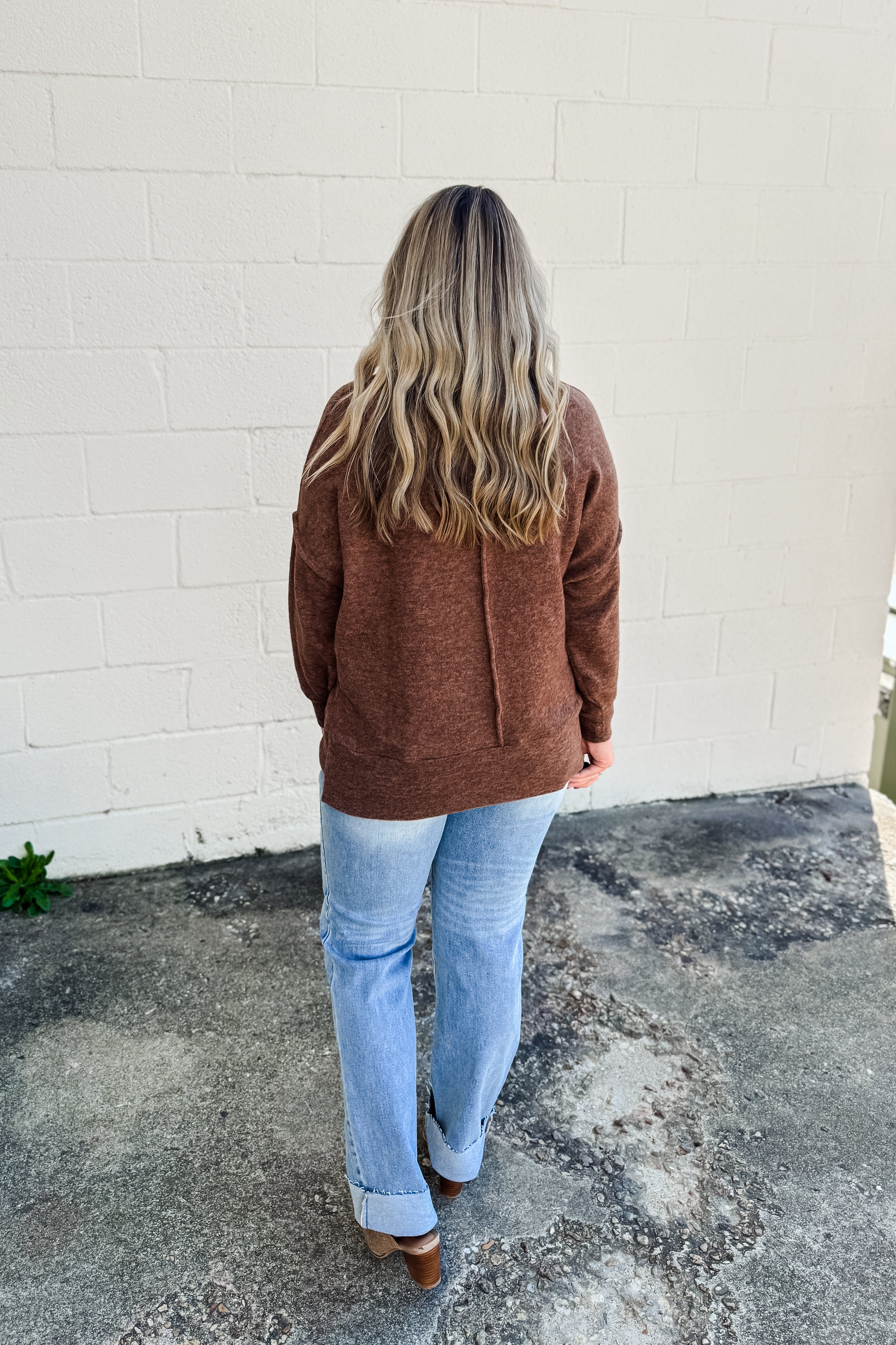 The Cassie Sweater Pullover, Brown