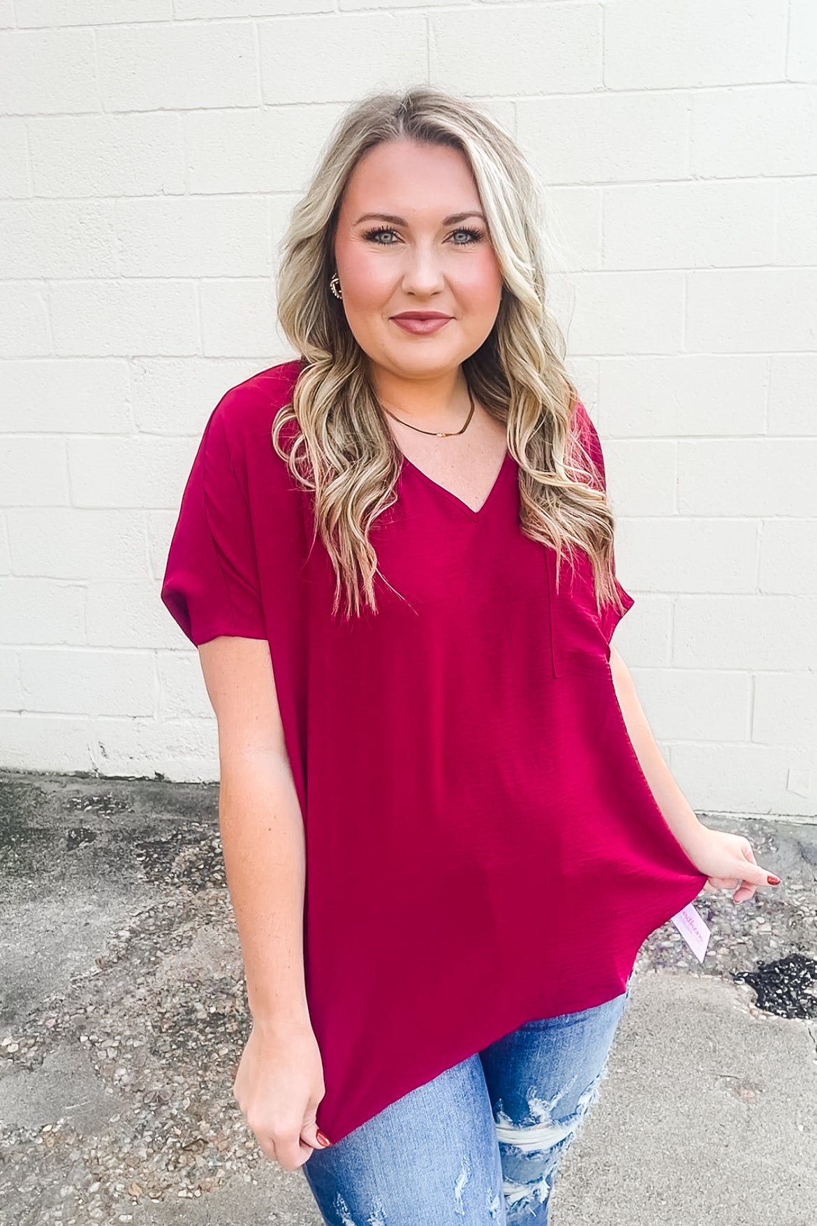 Everyday Chic Top, Cabernet