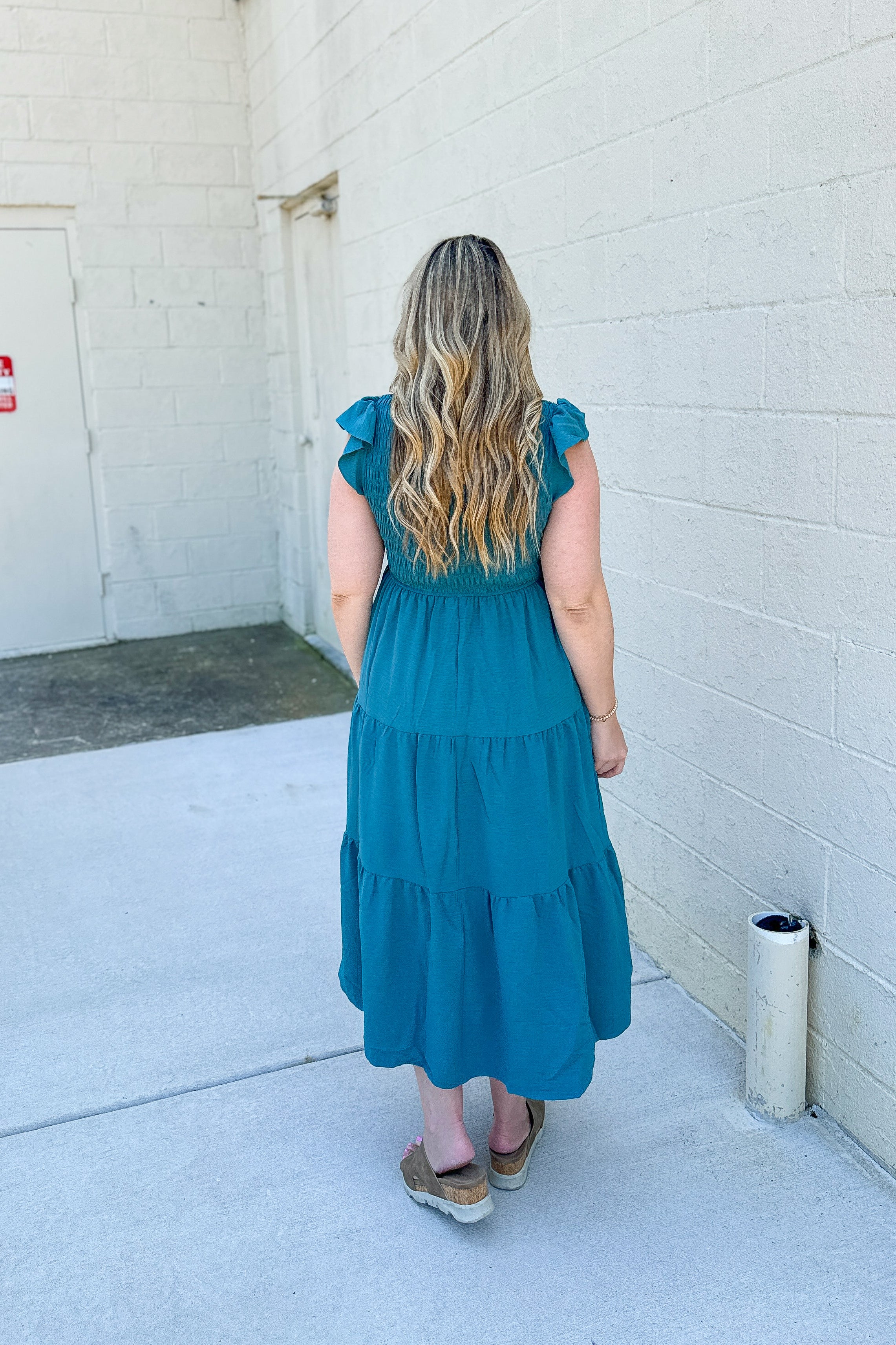 You Look Like You Love Me Dress, Teal