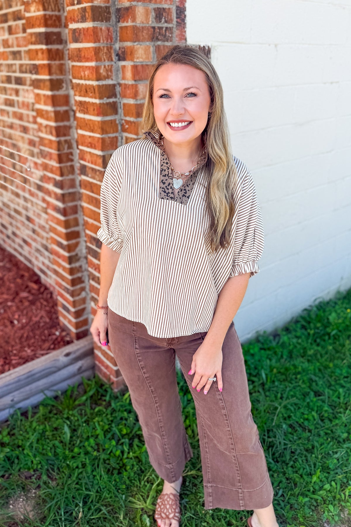 Stripes & Spots Top