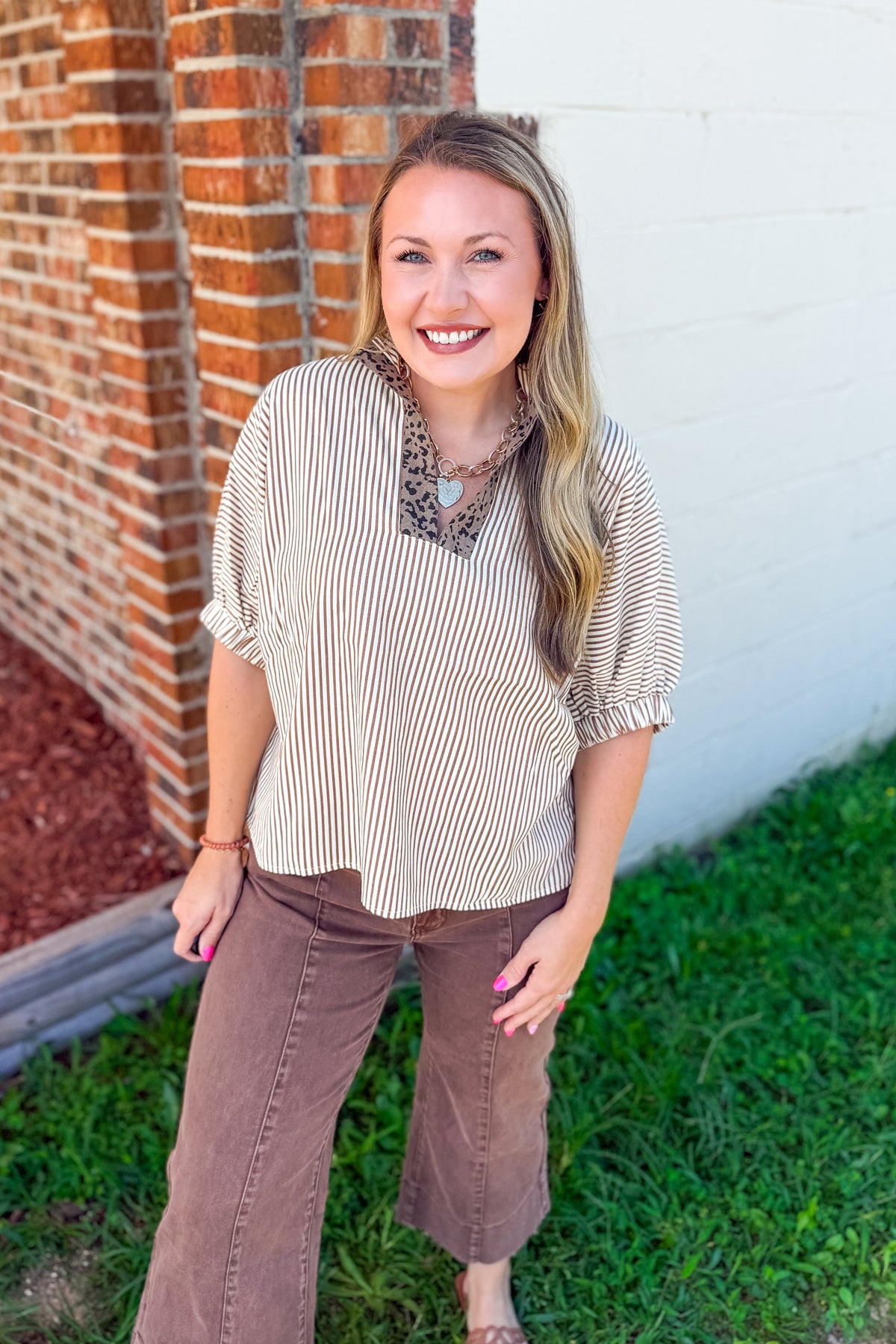 Stripes & Spots Top