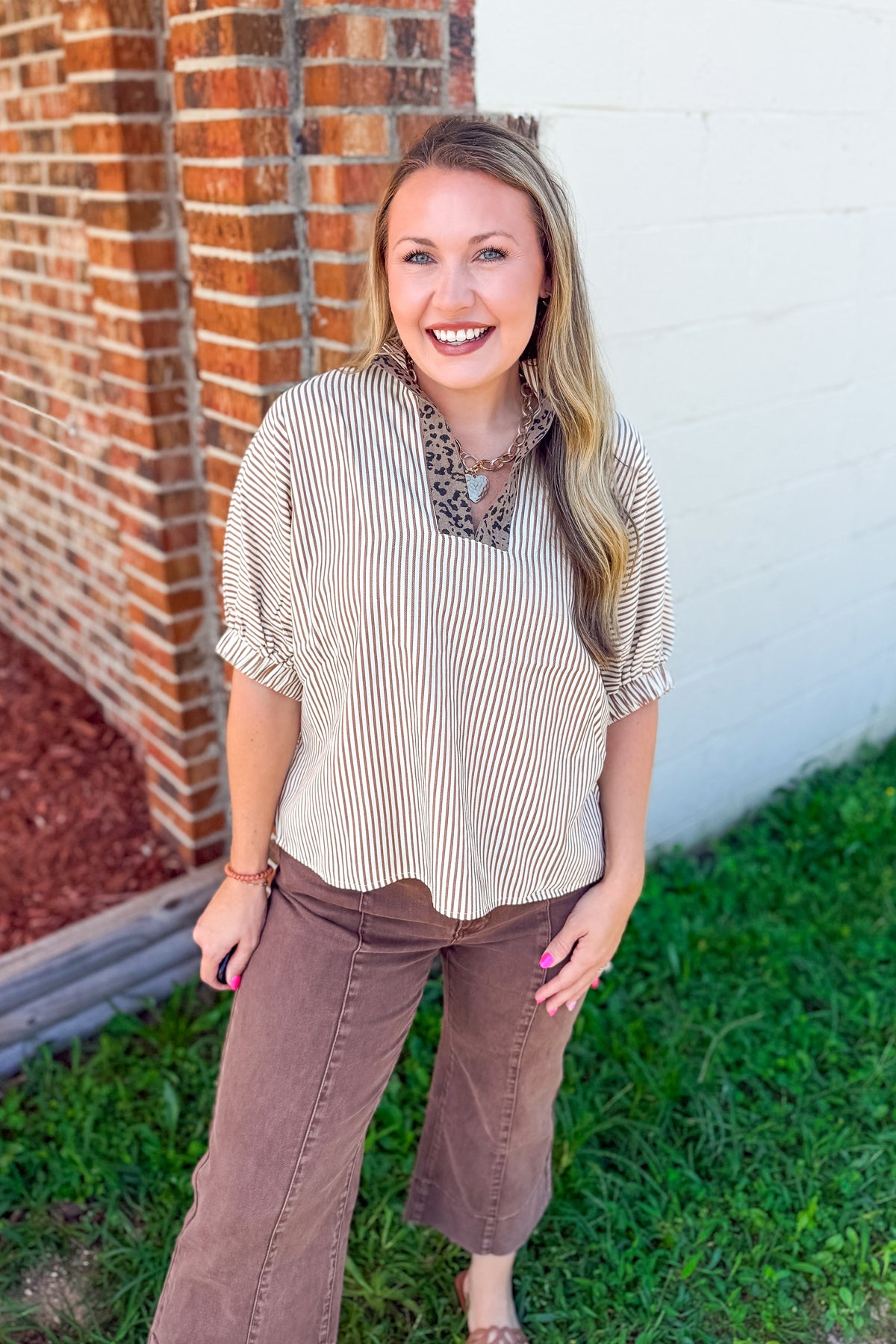 Stripes & Spots Top