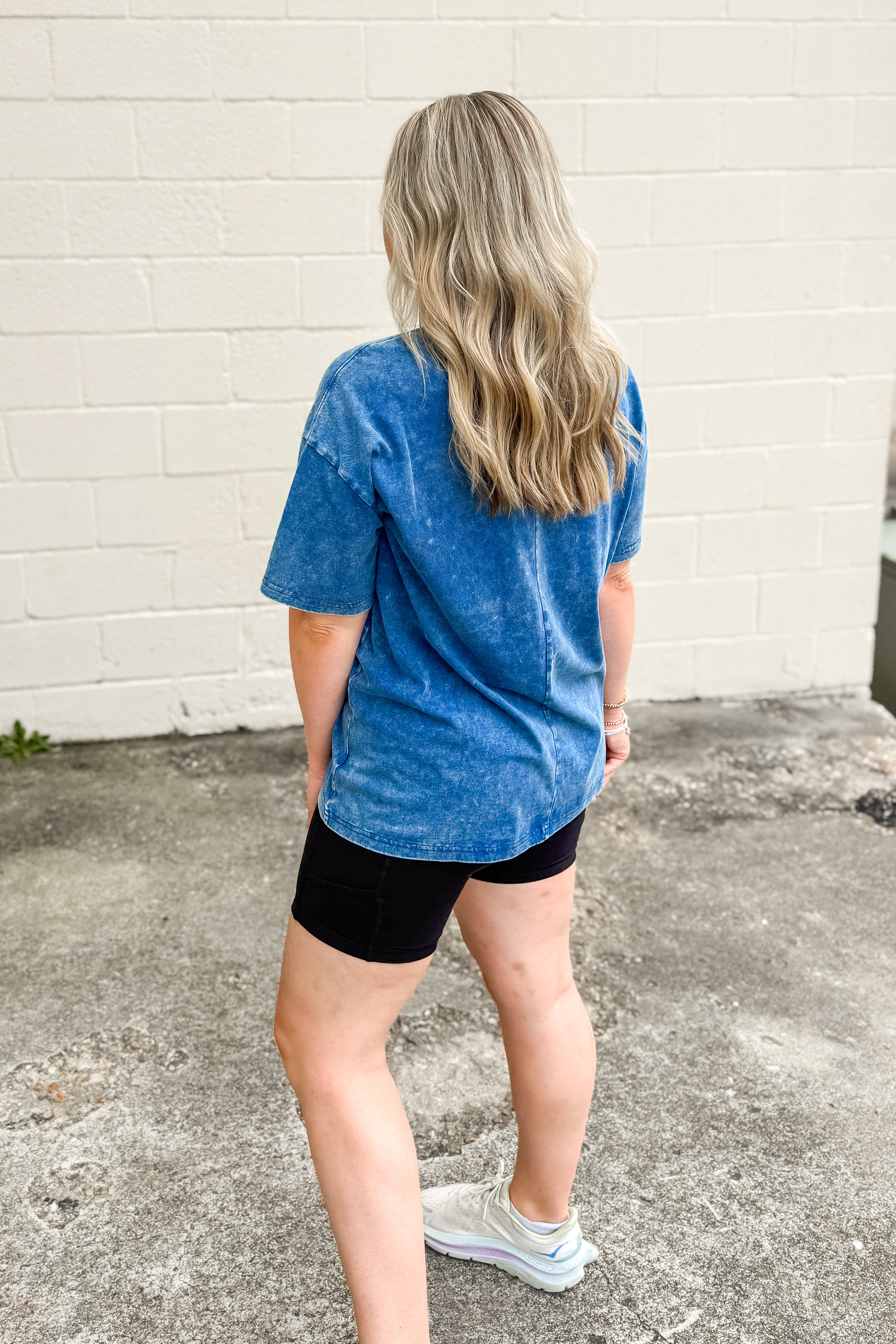 Collins Mineral Wash Top, Classic Blue